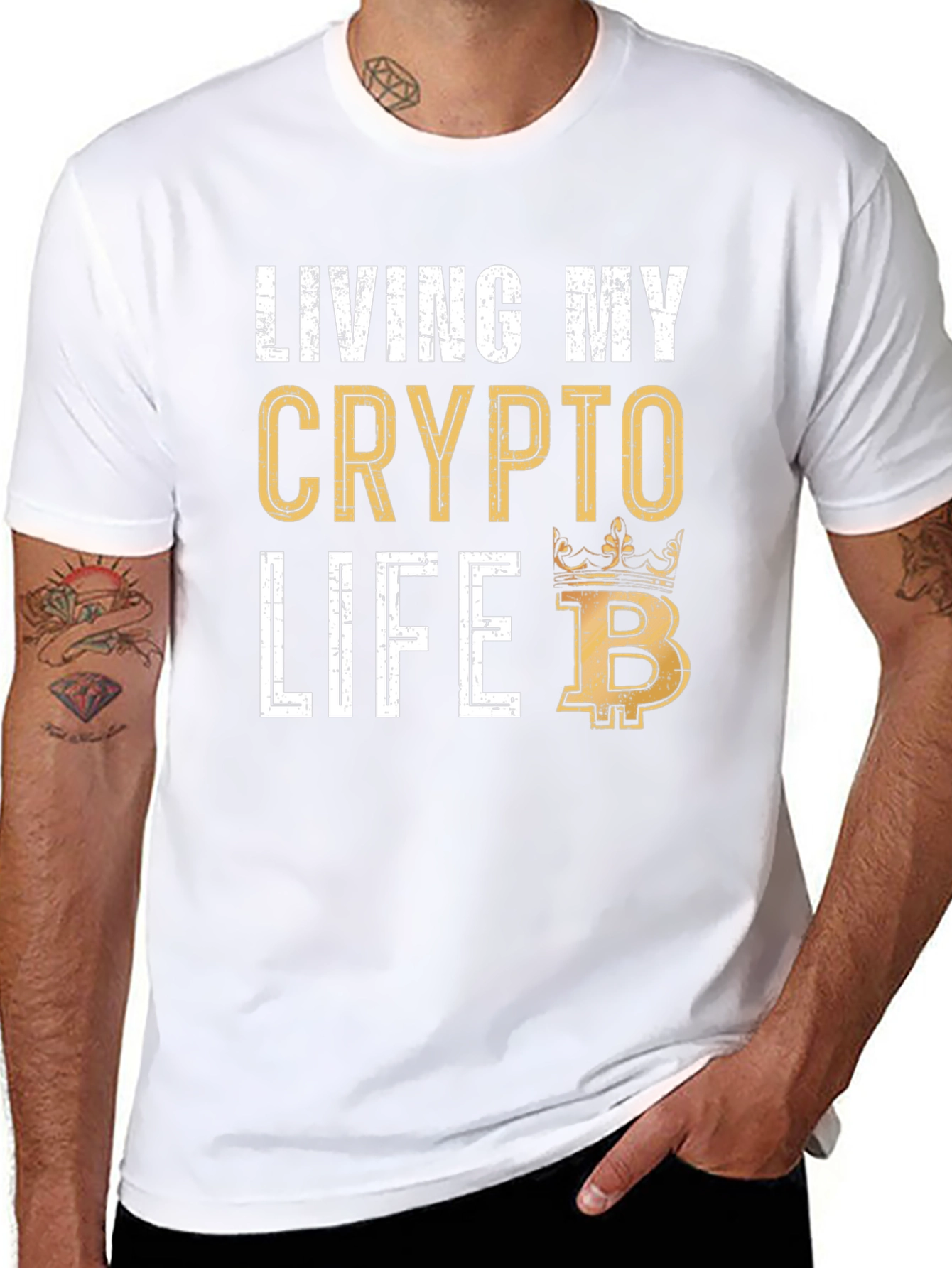 Camiseta Crypto Life para Hombre