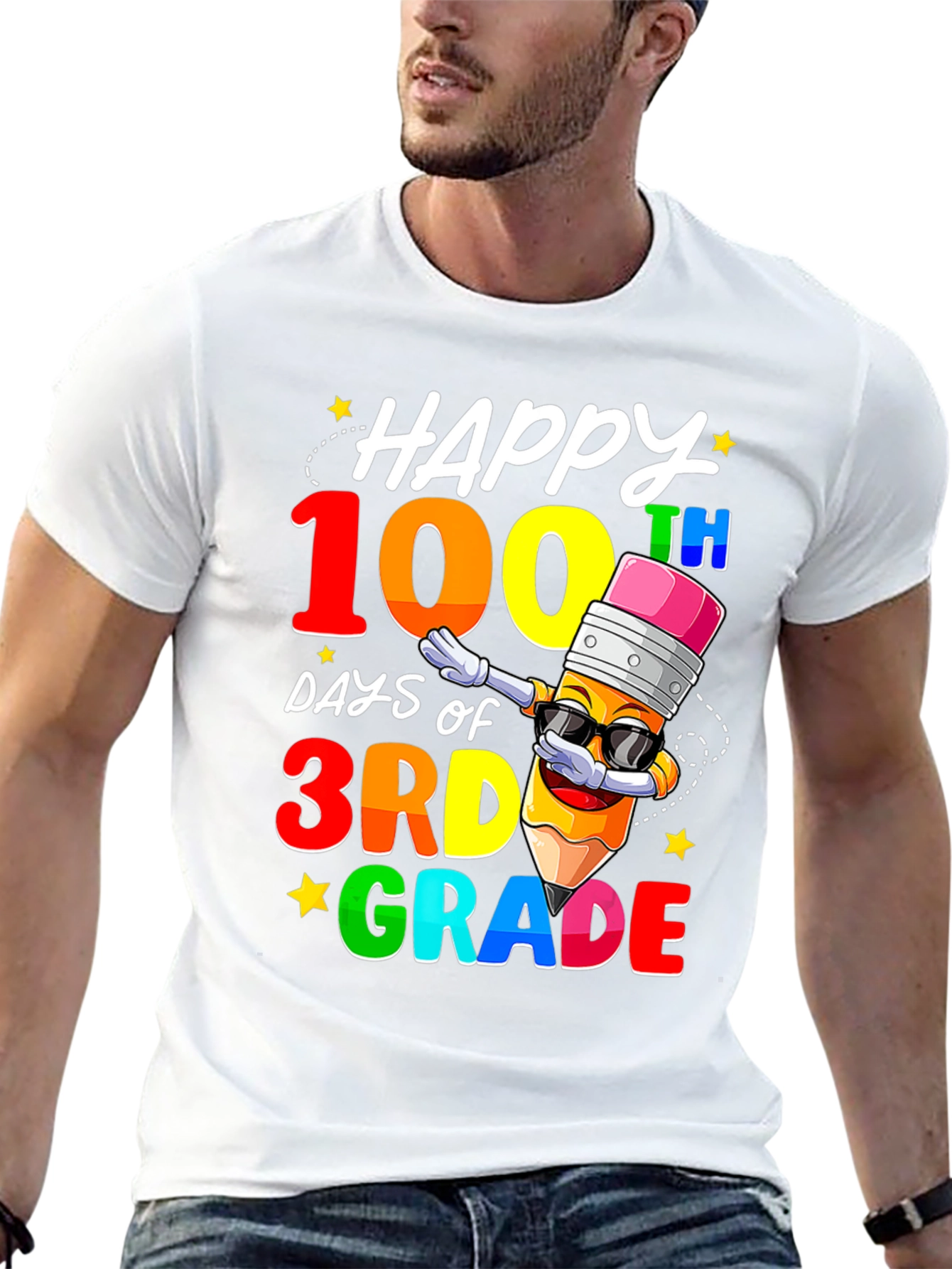 Camiseta de 100 Días de Tercer Grado