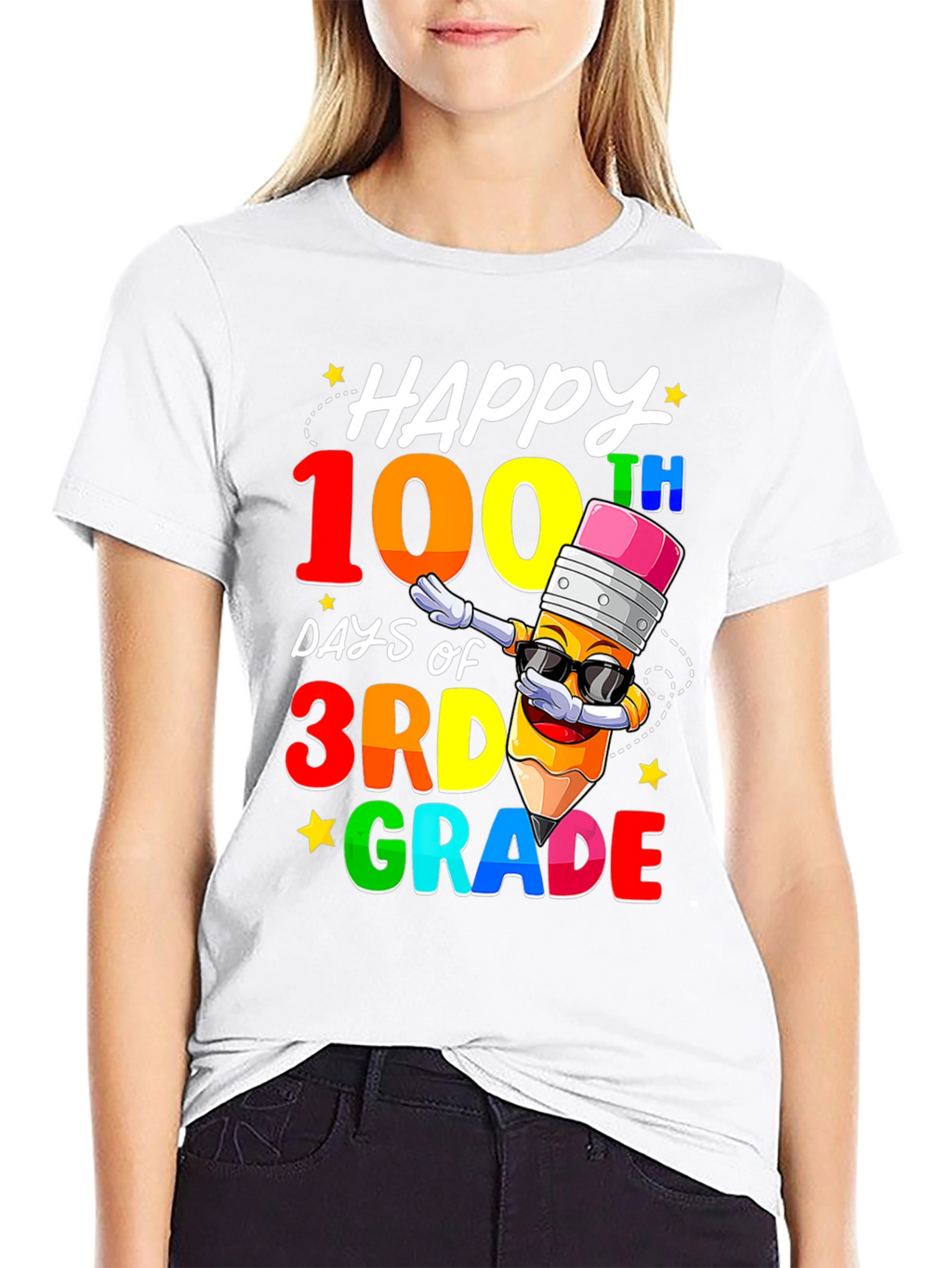 Camiseta de 100 Días de Tercer Grado