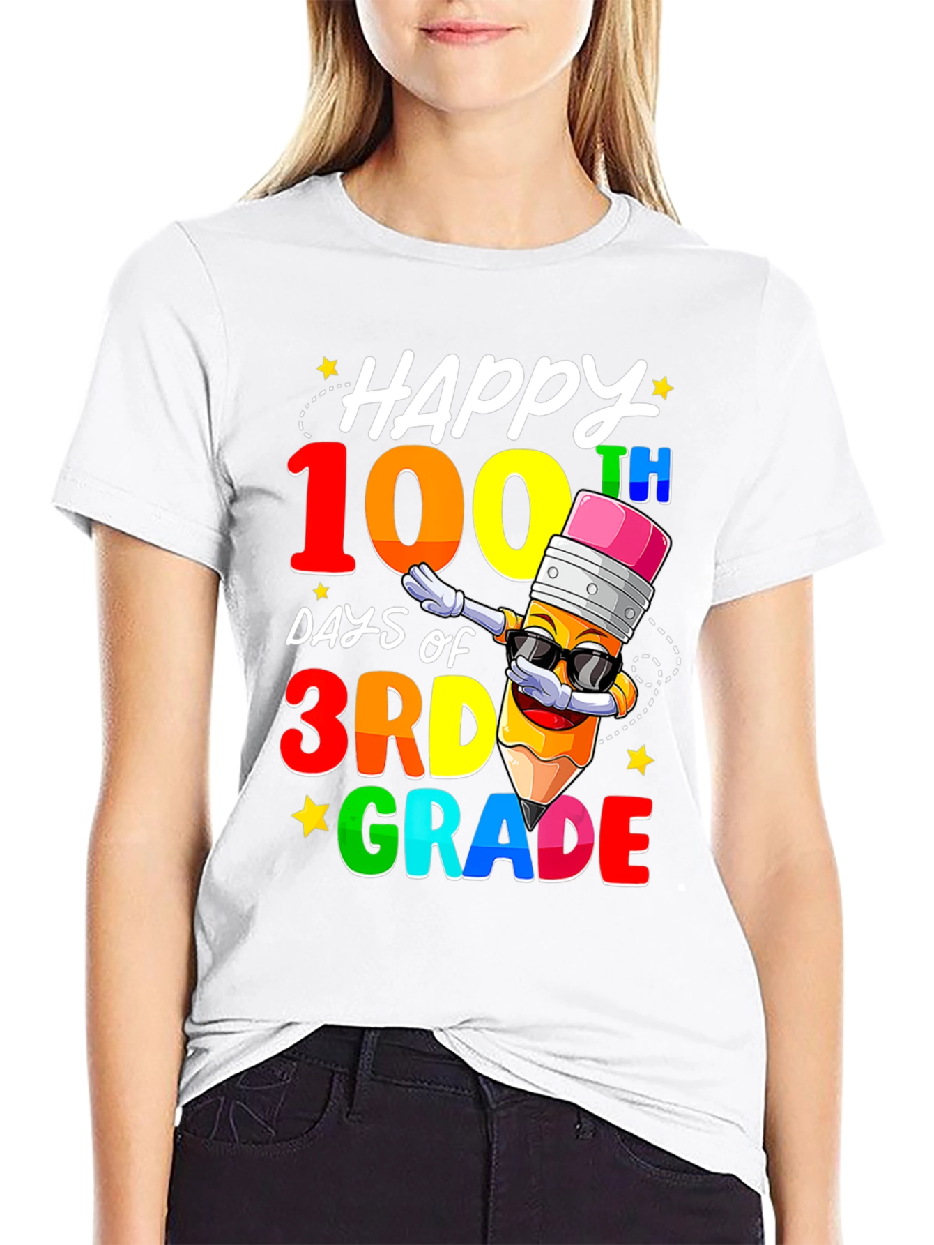 Camiseta de 100 Días de Tercer Grado