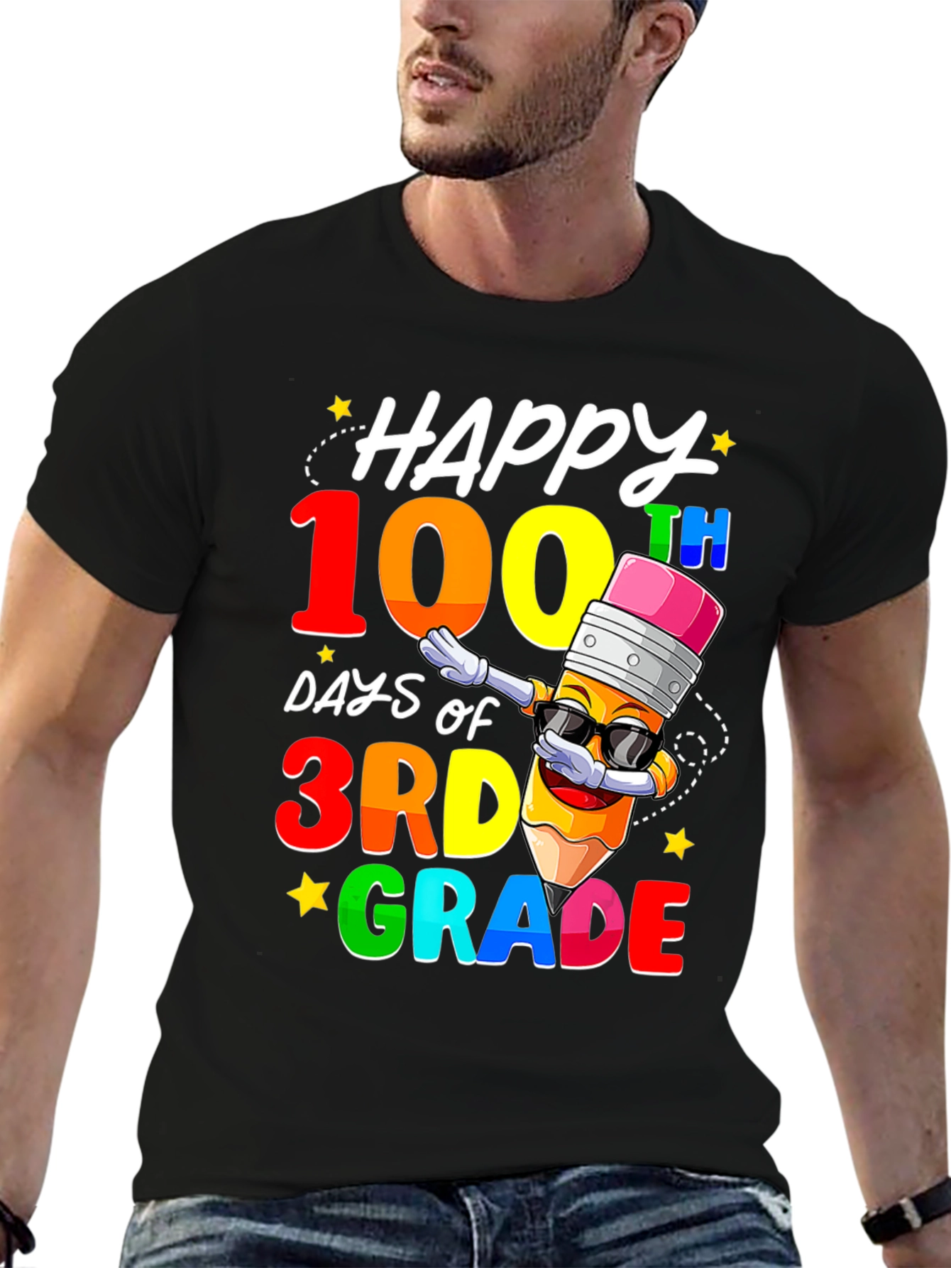 Camiseta de 100 Días de Tercer Grado