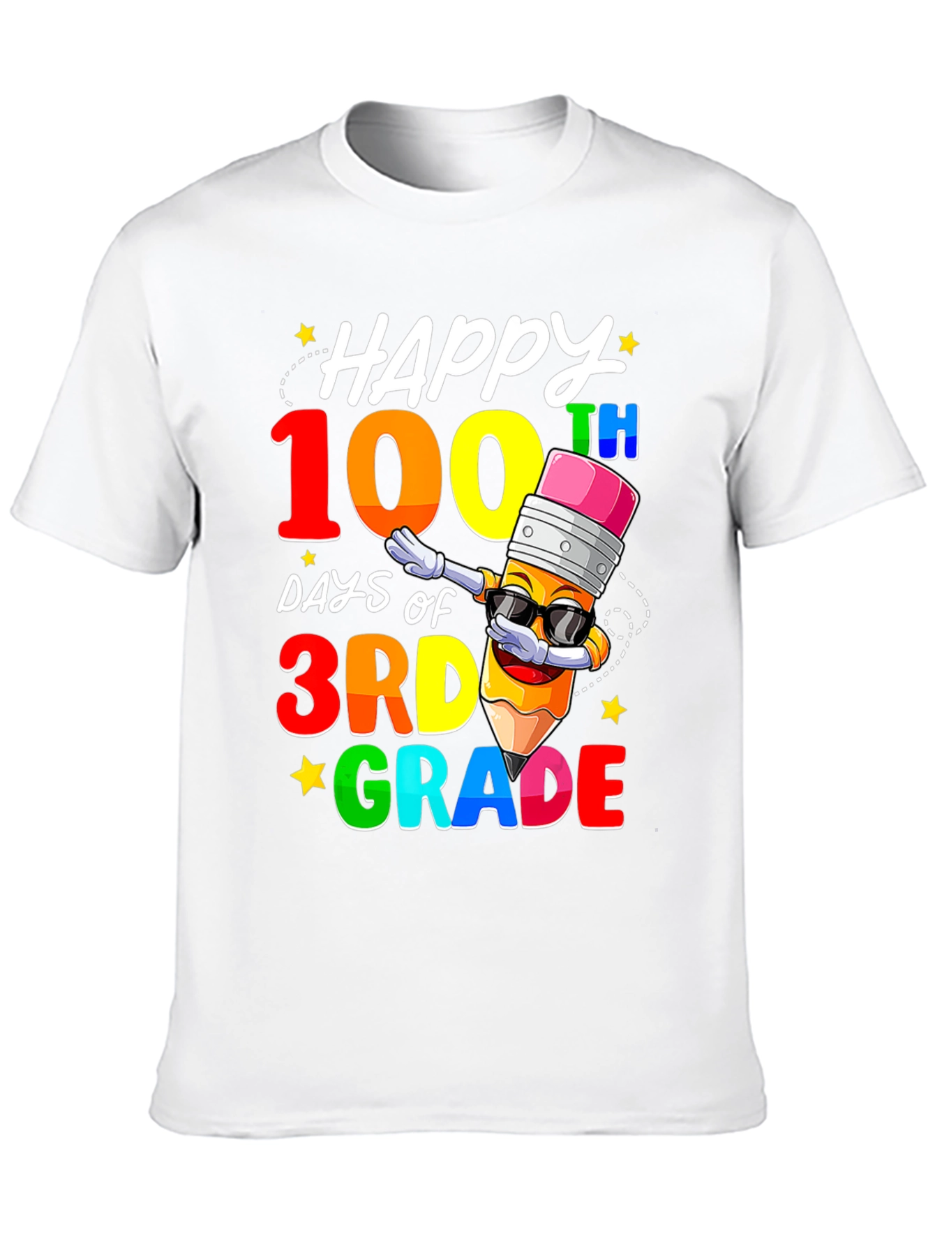 Camiseta de 100 Días de Tercer Grado