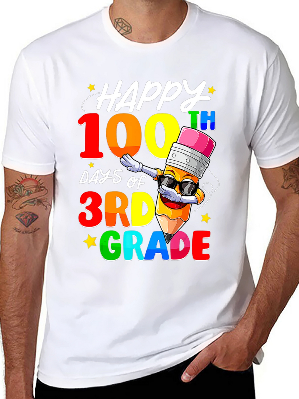 Camiseta de 100 Días de Tercer Grado