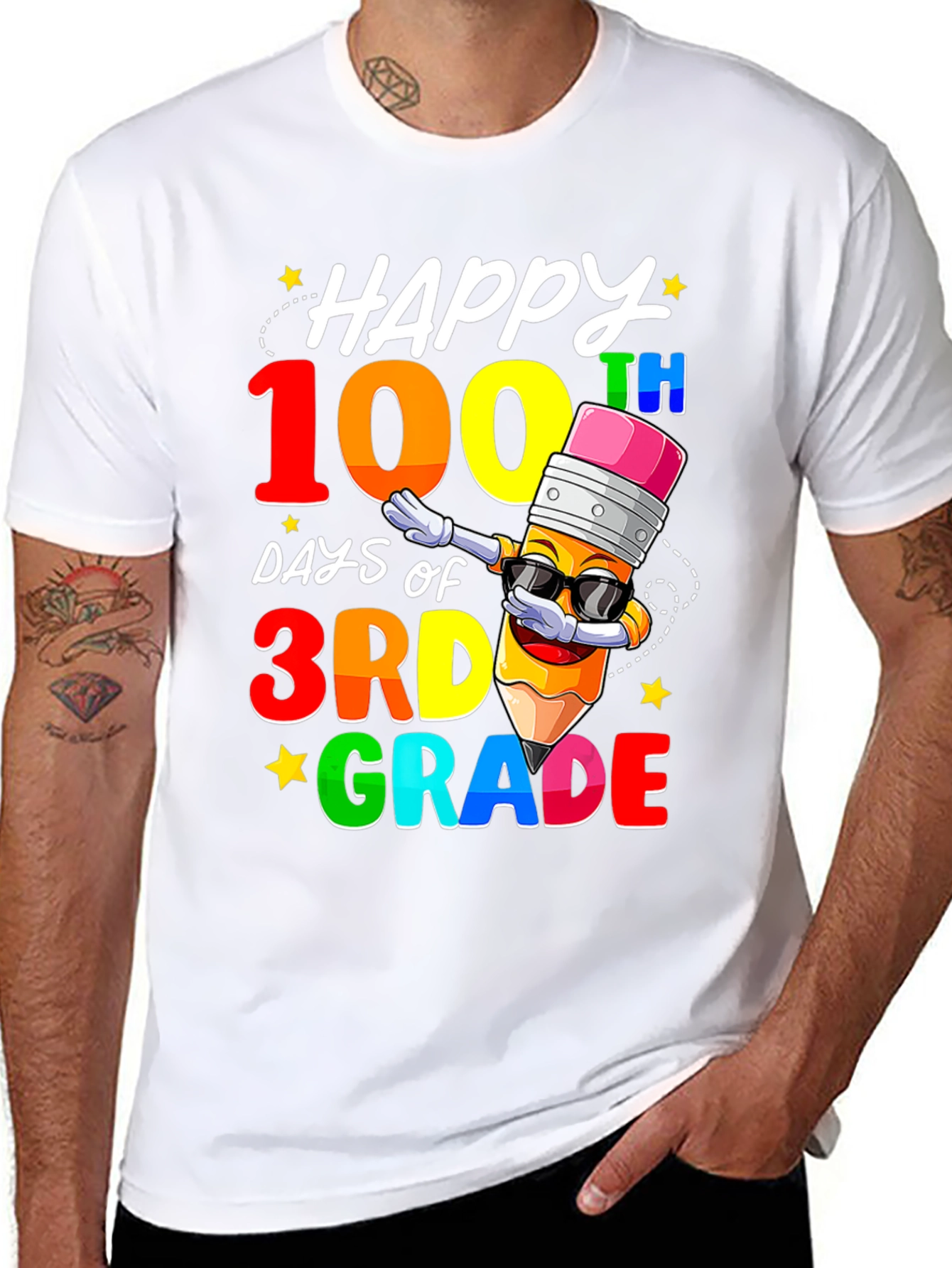 Camiseta de 100 Días de Tercer Grado