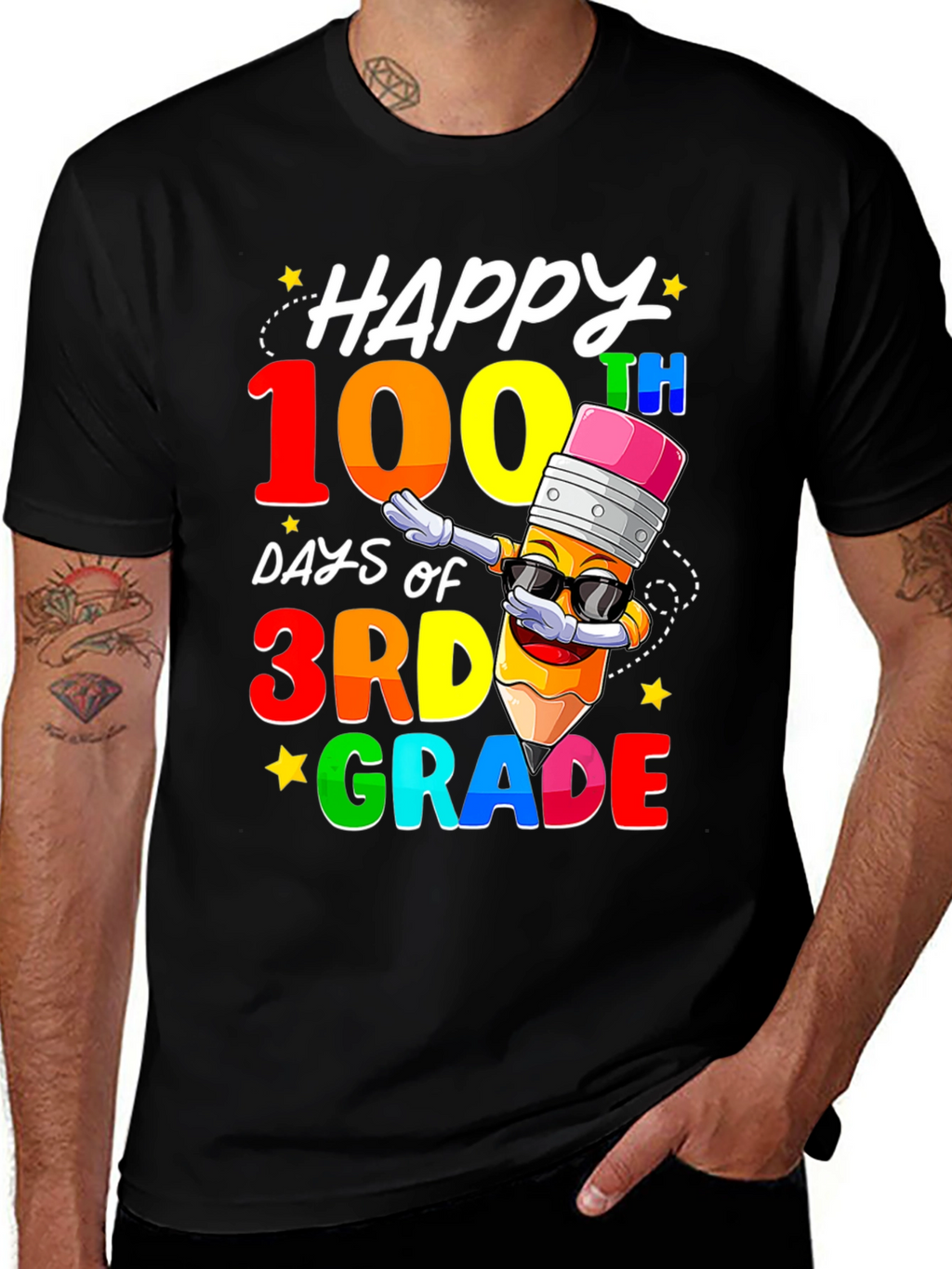 Camiseta de 100 Días de Tercer Grado