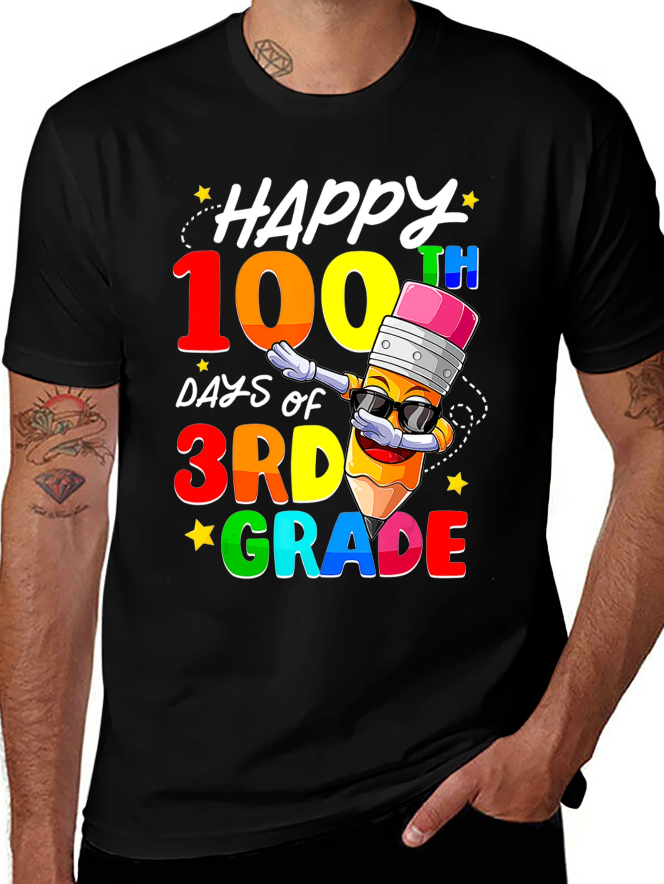 Camiseta de 100 Días de Tercer Grado