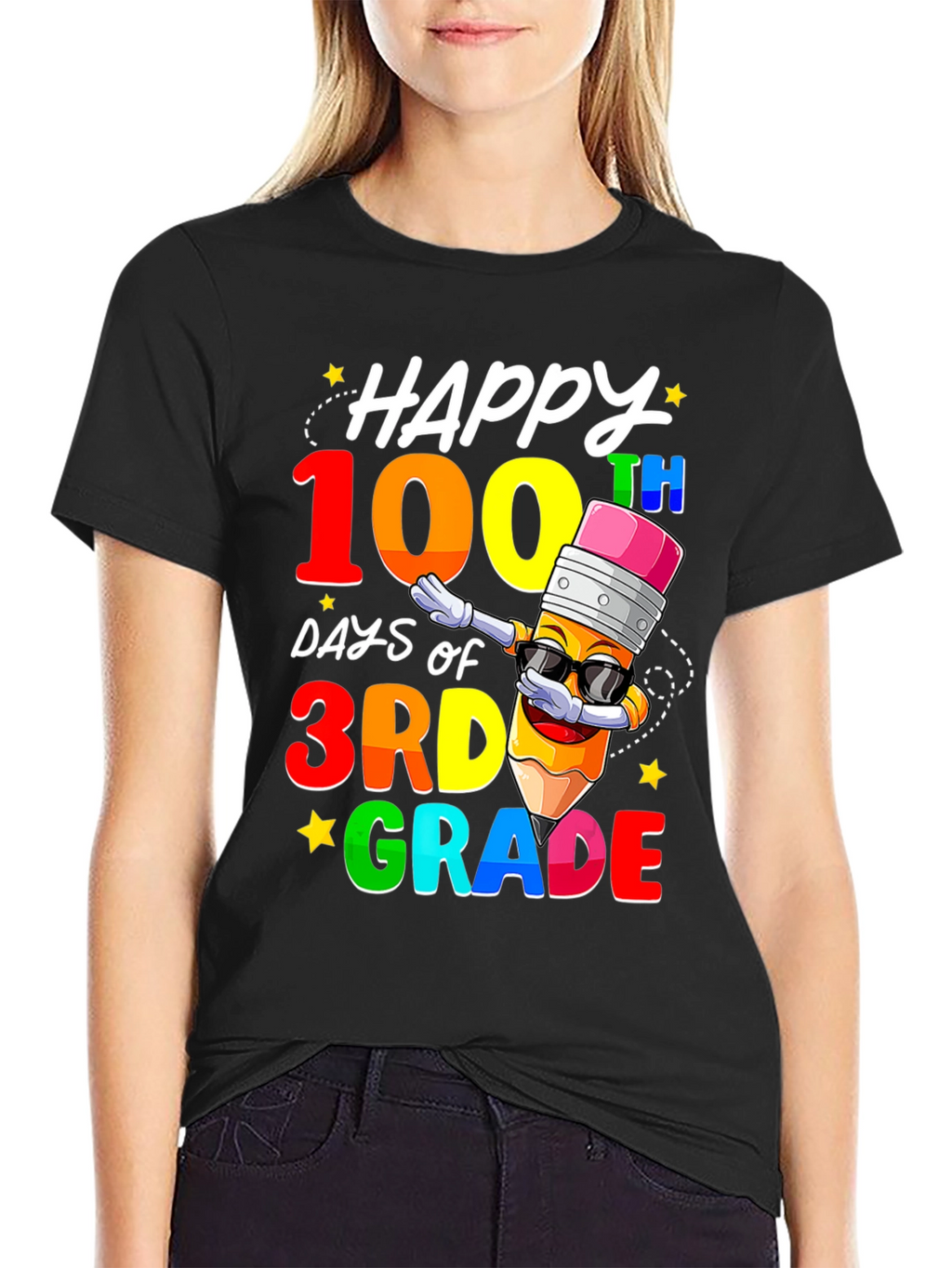 Camiseta de 100 Días de Tercer Grado