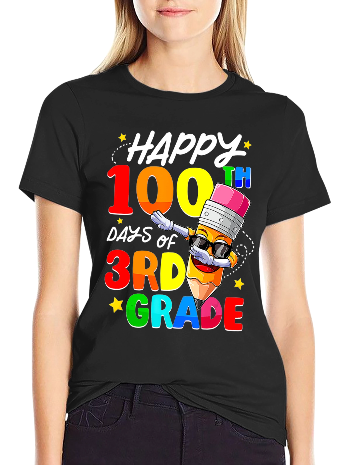 Camiseta de 100 Días de Tercer Grado