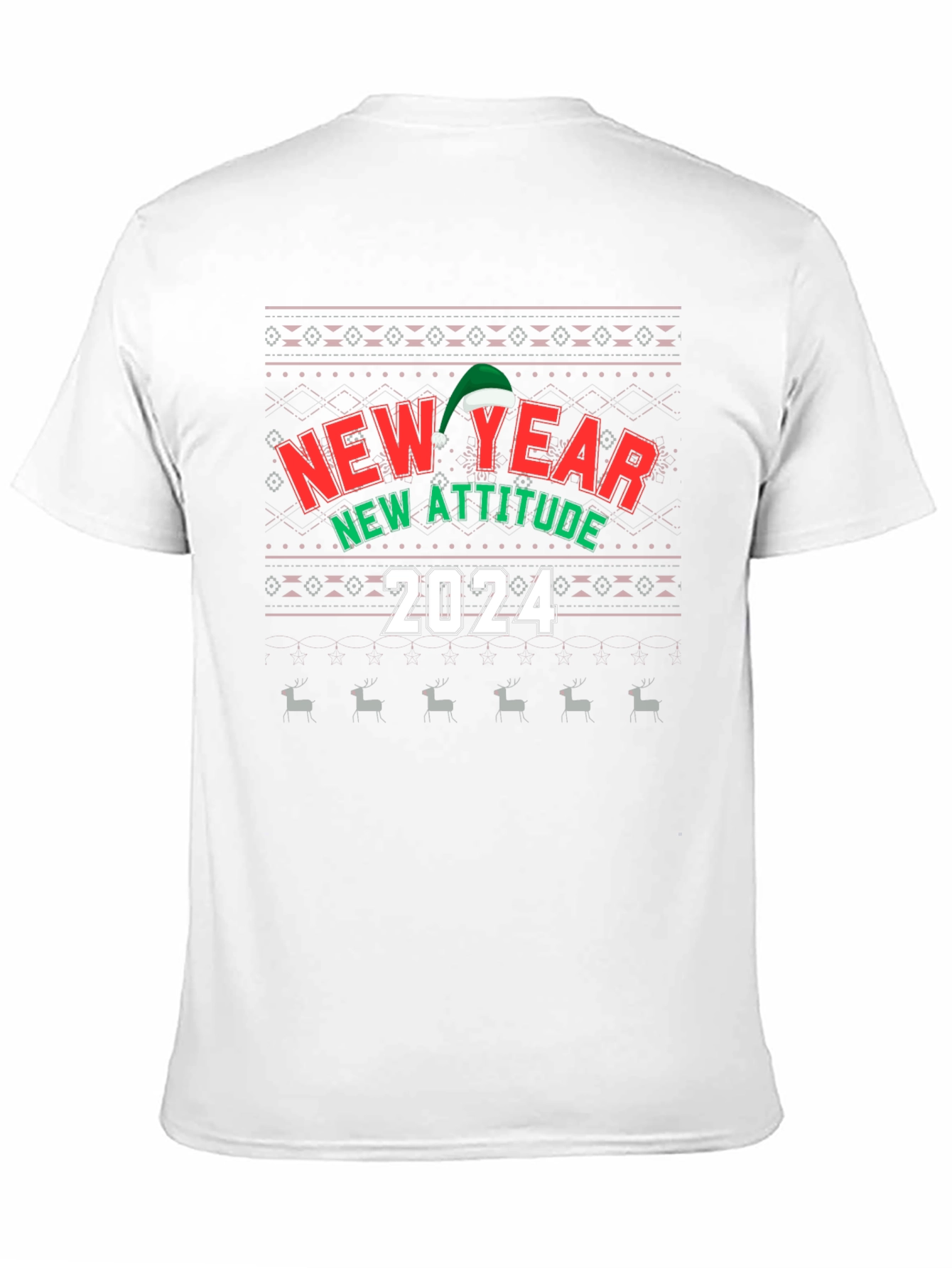 Camiseta Festiva Año Nuevo 2024 - Actitud Nueva