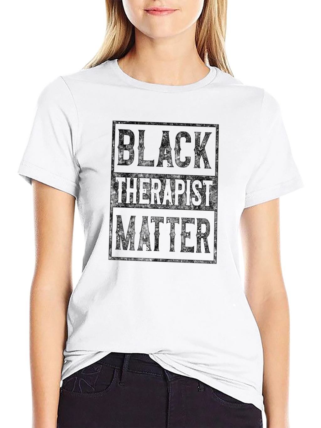 Camiseta Black Therapist Matter para hombre