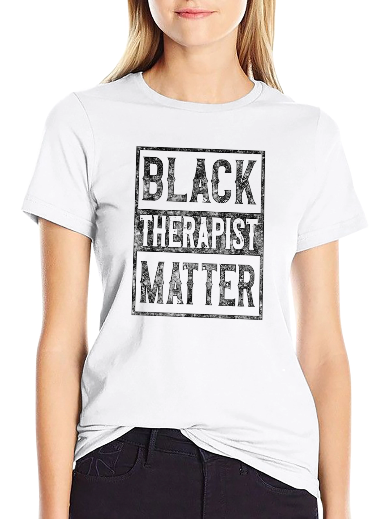 Camiseta Black Therapist Matter para hombre
