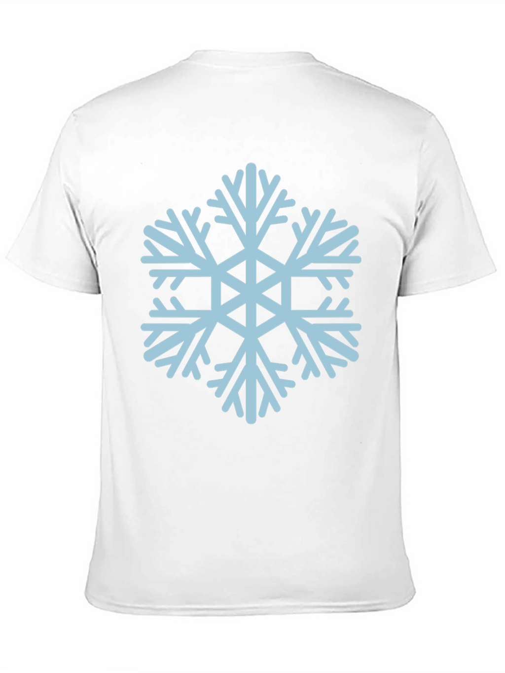 Camiseta Negra con Copo de Nieve Azul