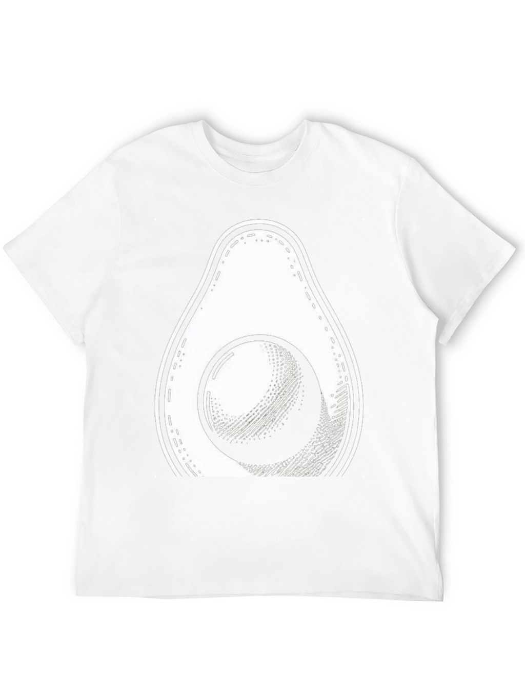 Camiseta Negra con Diseño de Aguacate