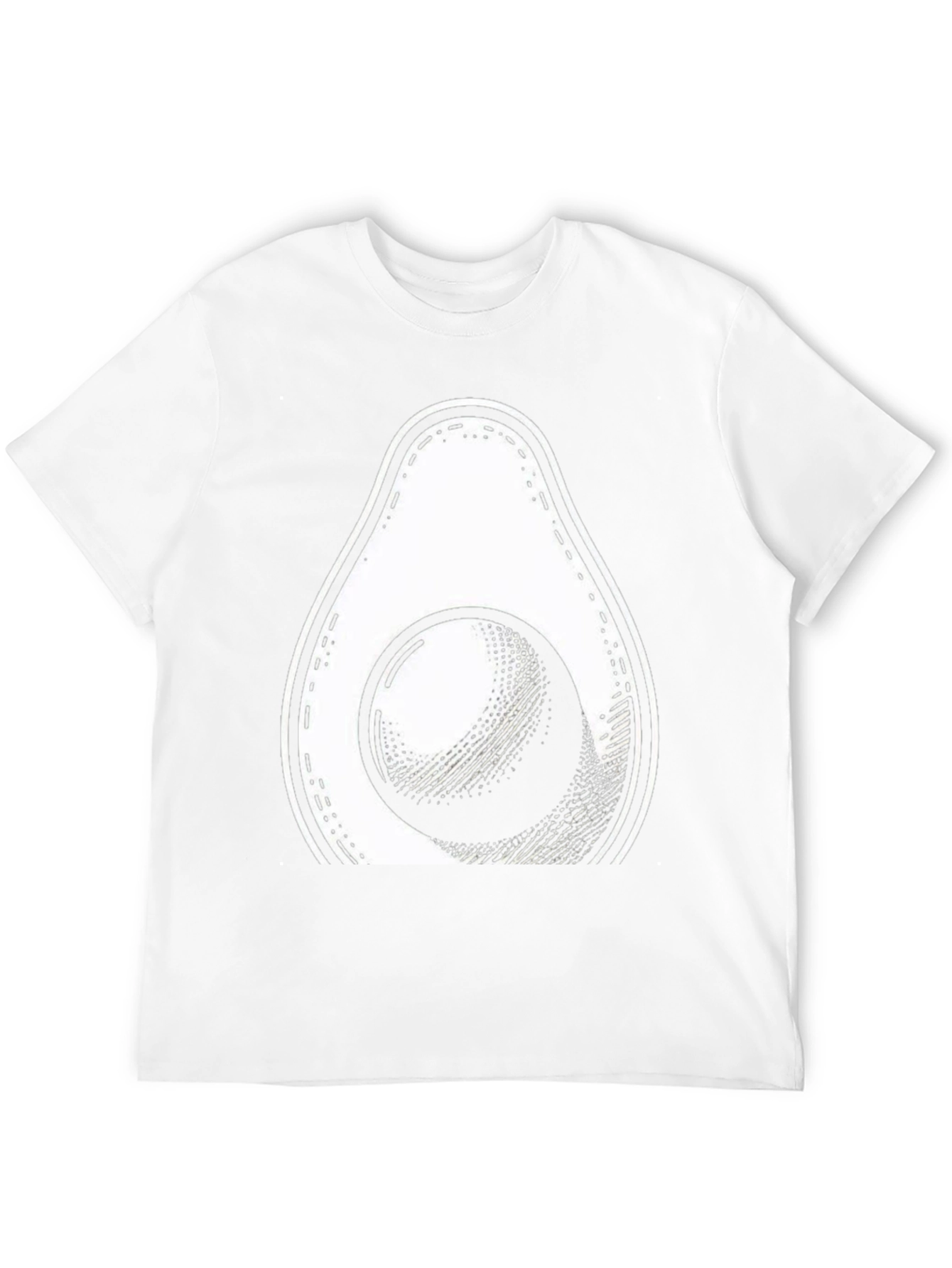 Camiseta Negra con Diseño de Aguacate