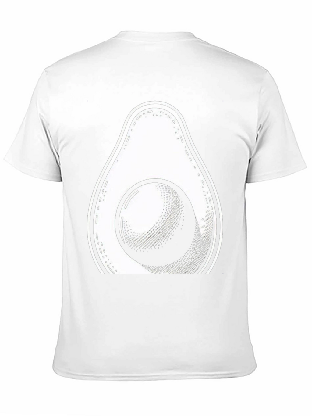 Camiseta Negra con Diseño de Aguacate