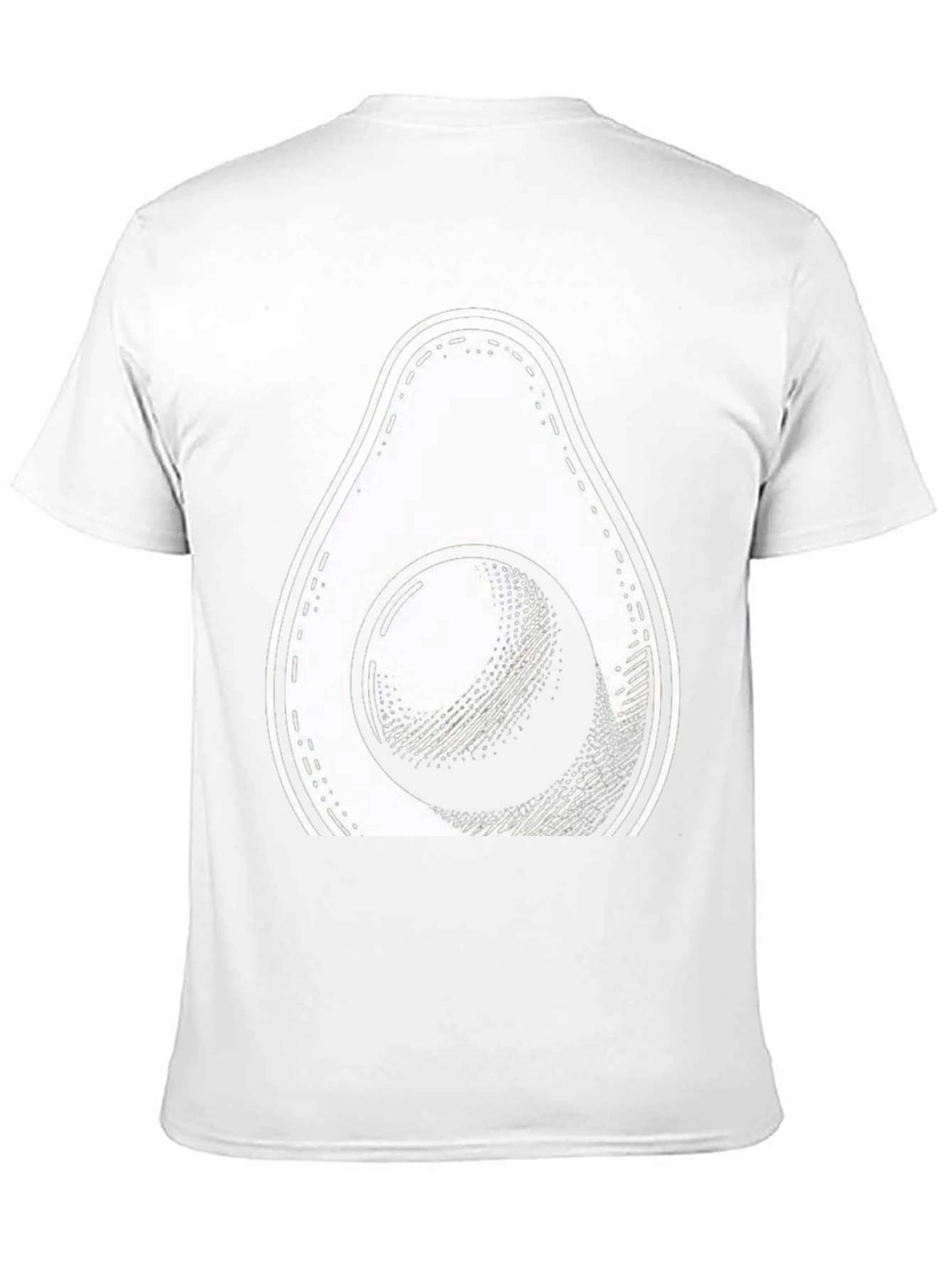 Camiseta Negra con Diseño de Aguacate