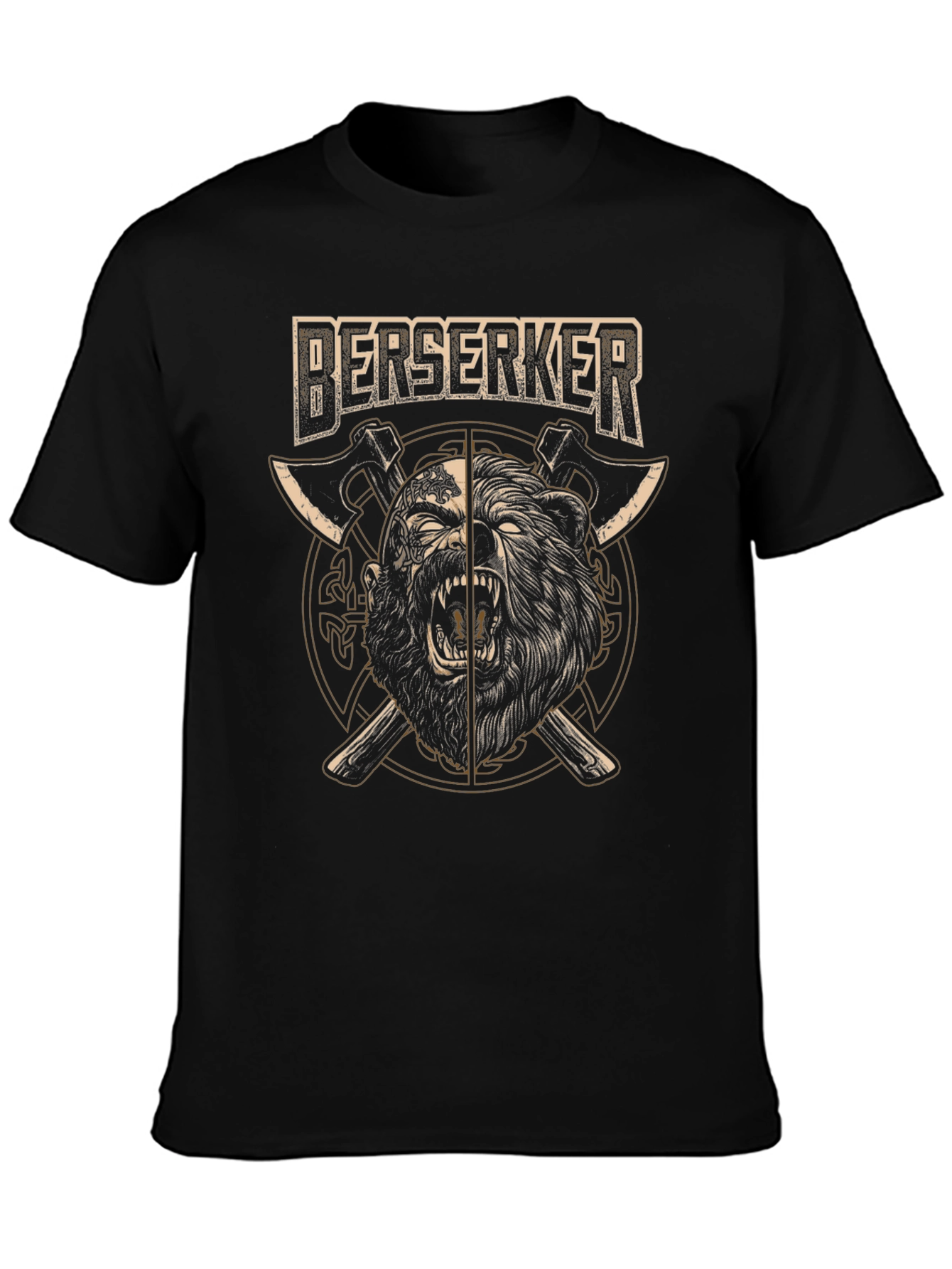 Camiseta Negra Berserker Hombre
