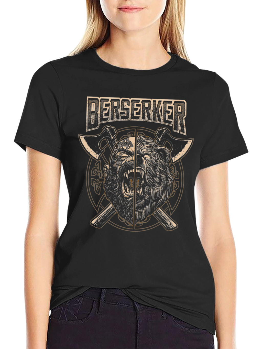Camiseta Negra Berserker Hombre