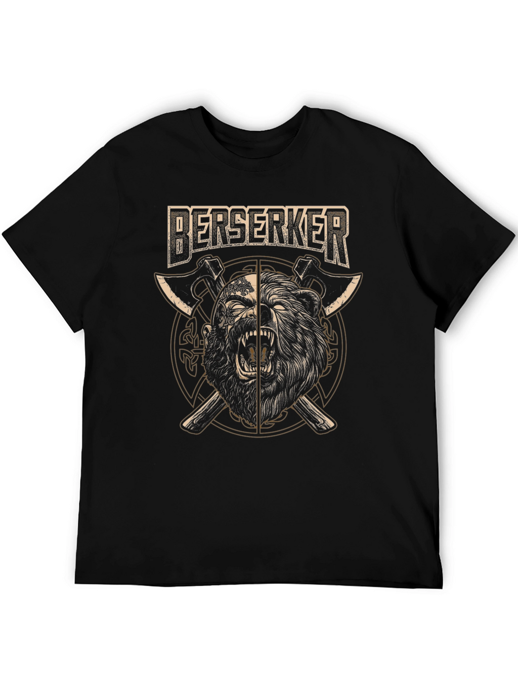 Camiseta Negra Berserker Hombre
