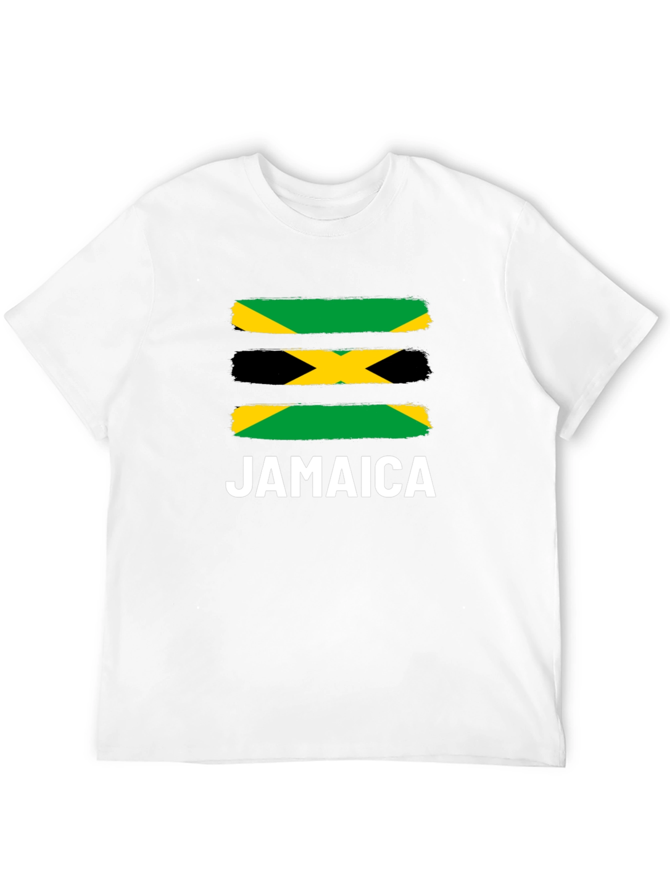 Camiseta Jamaica Diseño Bandera Colores Vivos