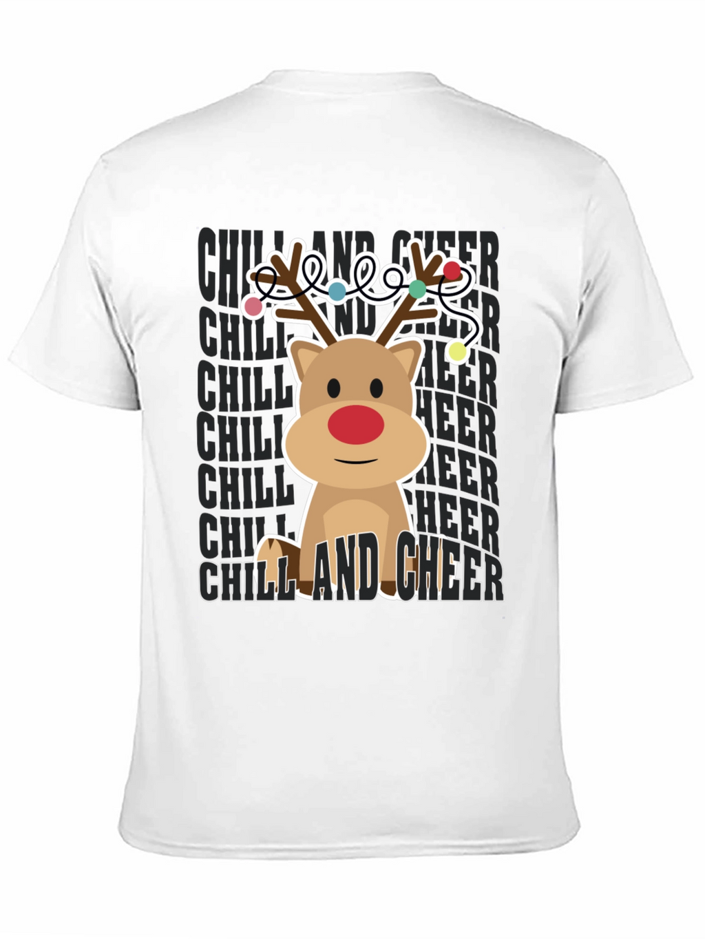 Camiseta Navideña Reno Chill and Cheer