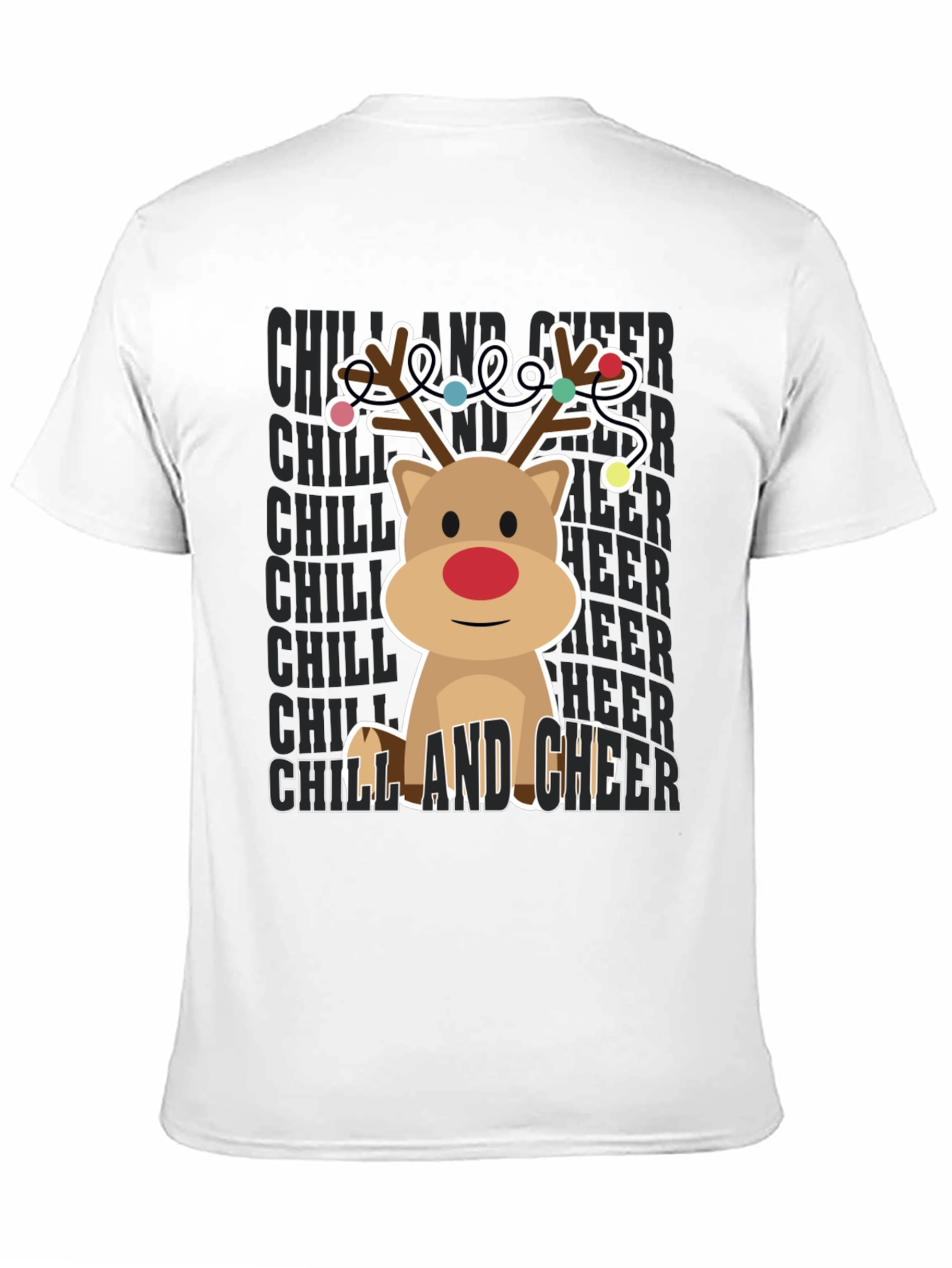 Camiseta Navideña Reno Chill and Cheer