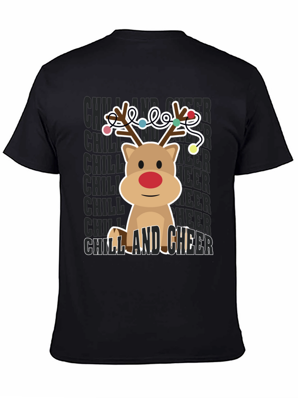 Camiseta Navideña Reno Chill and Cheer
