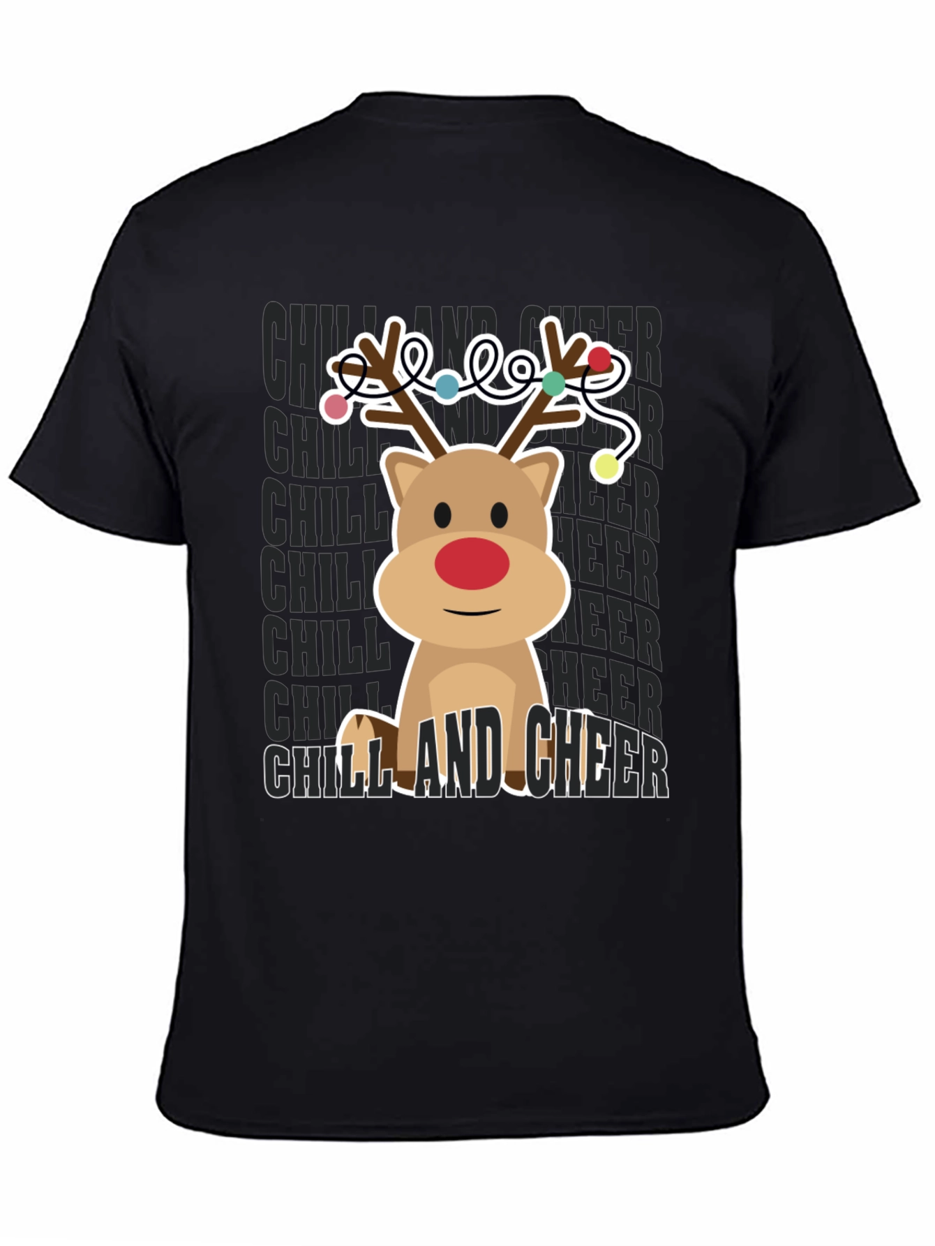 Camiseta Navideña Reno Chill and Cheer