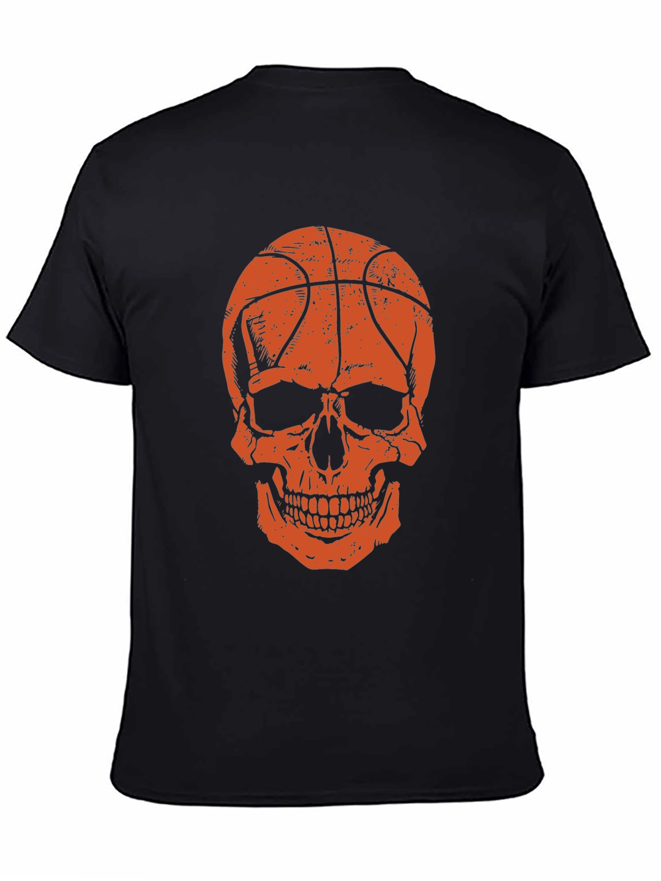 Camiseta Negra Calavera Baloncesto