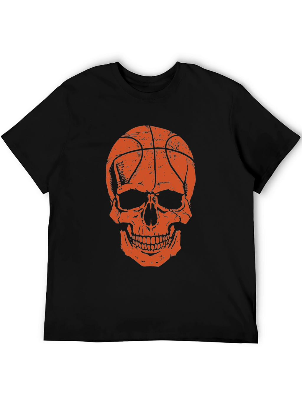 Camiseta Negra Calavera Baloncesto
