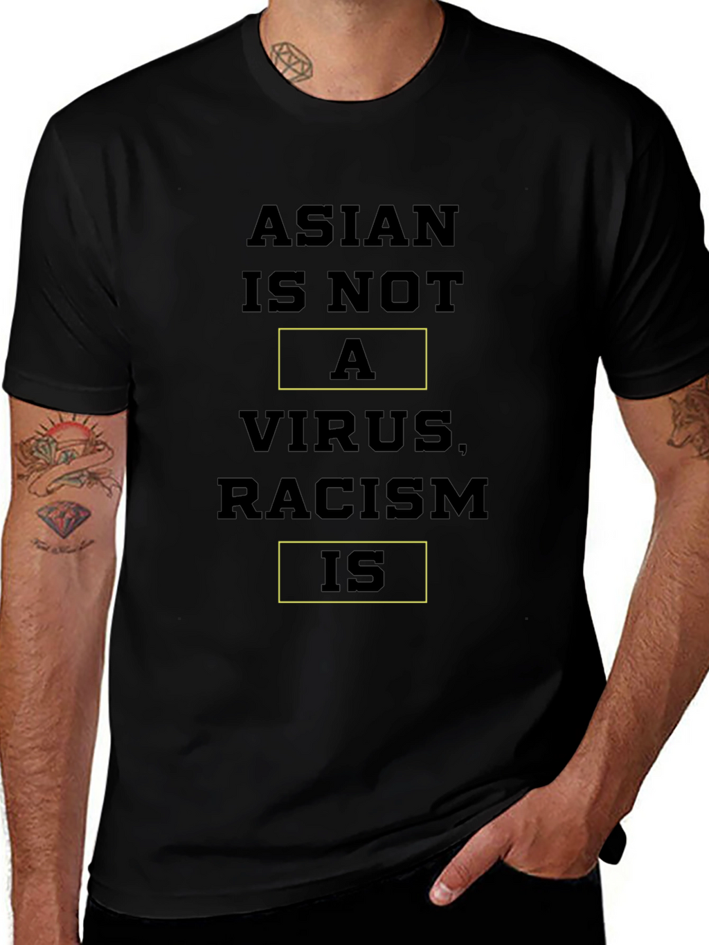 Camiseta Anti-Racismo: Asian Is Not a Virus