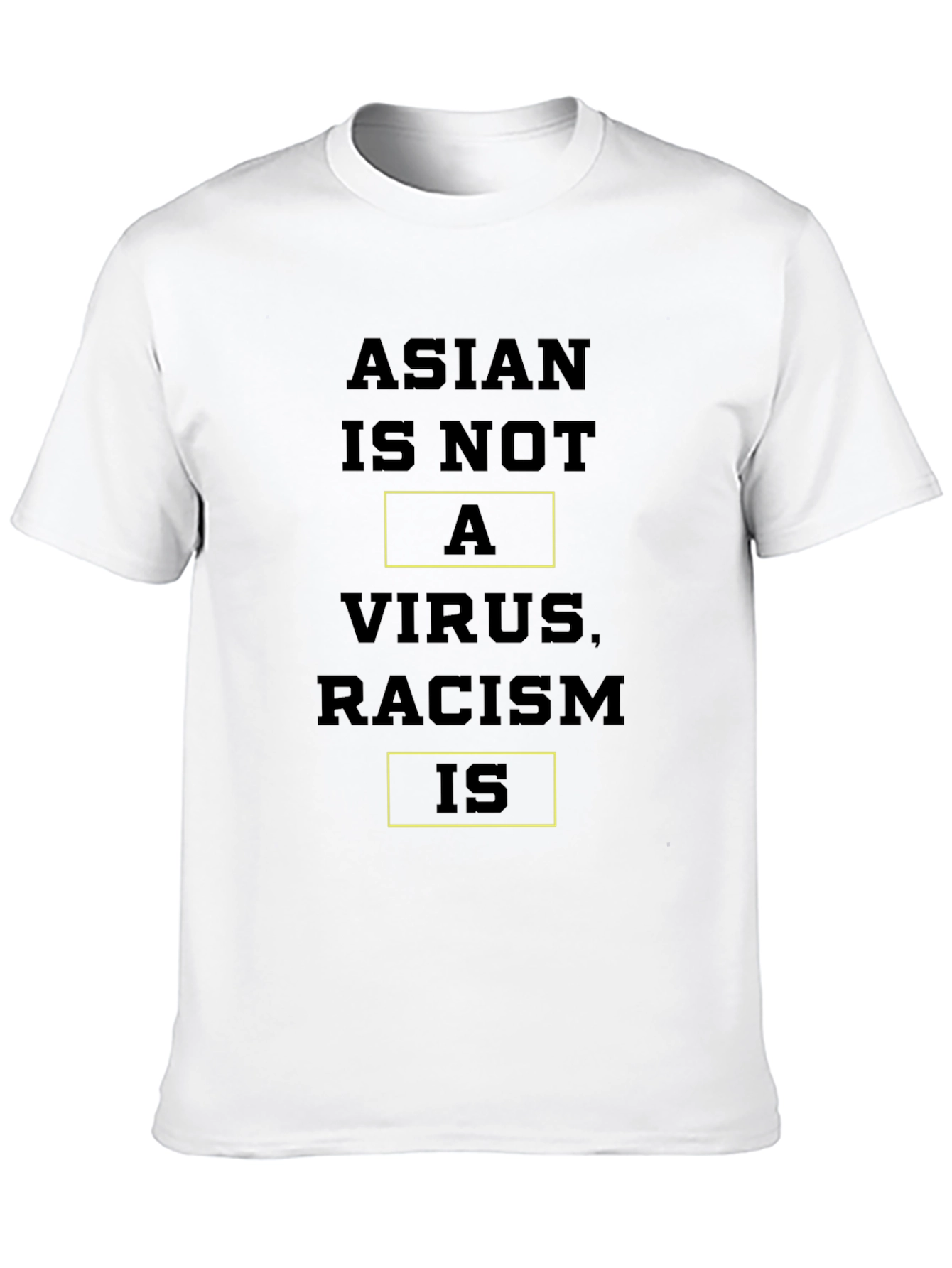 Camiseta Anti-Racismo: Asian Is Not a Virus