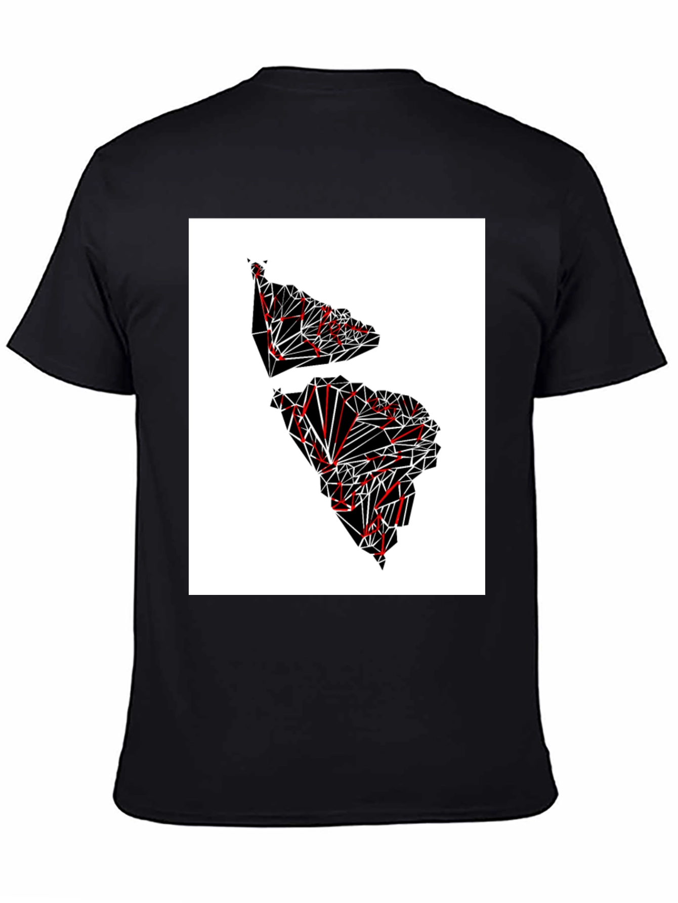 Camiseta Hombre Diseño Geométrico América