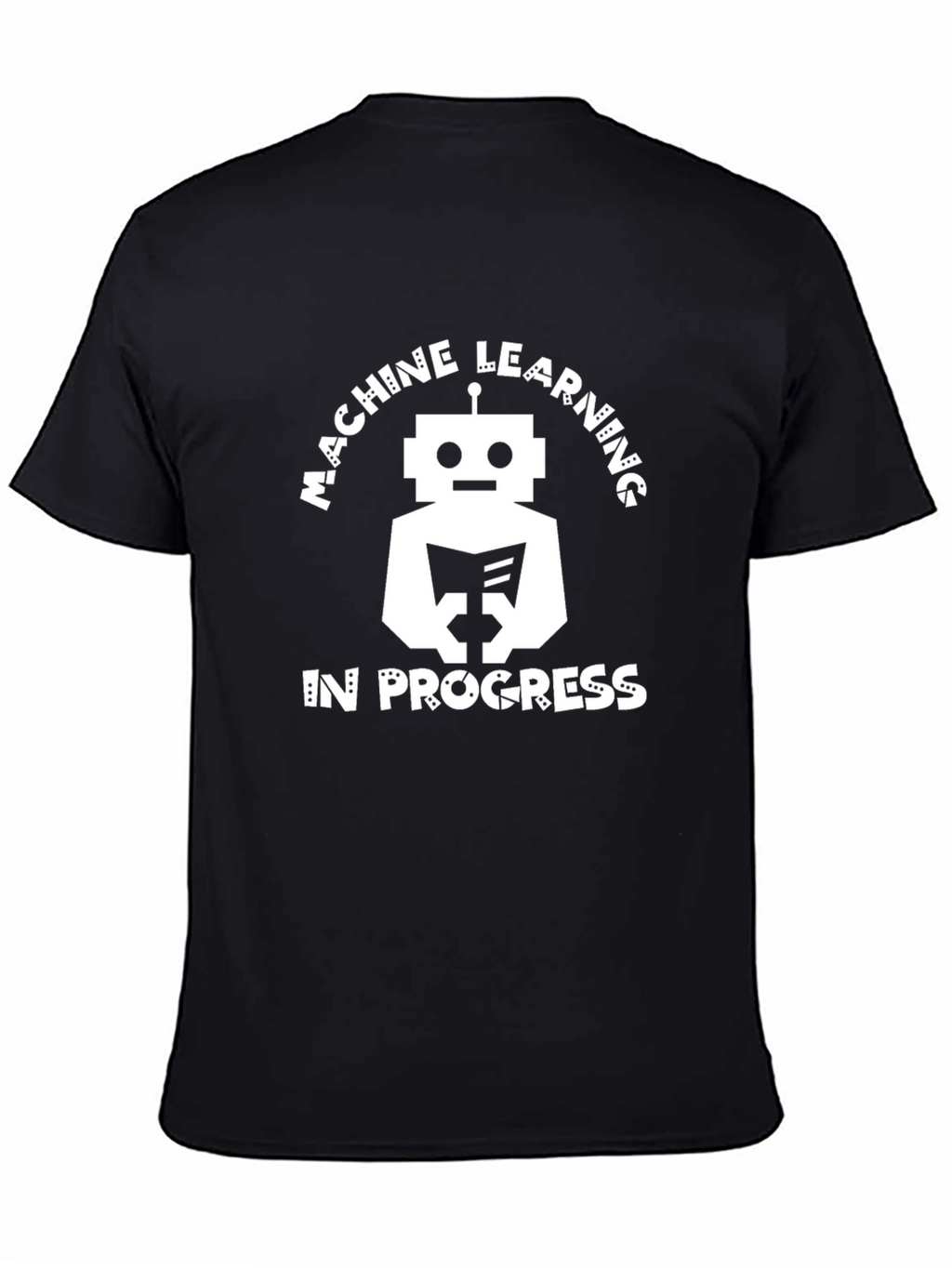 Camiseta Hombre Negra - Machine Learning Robot