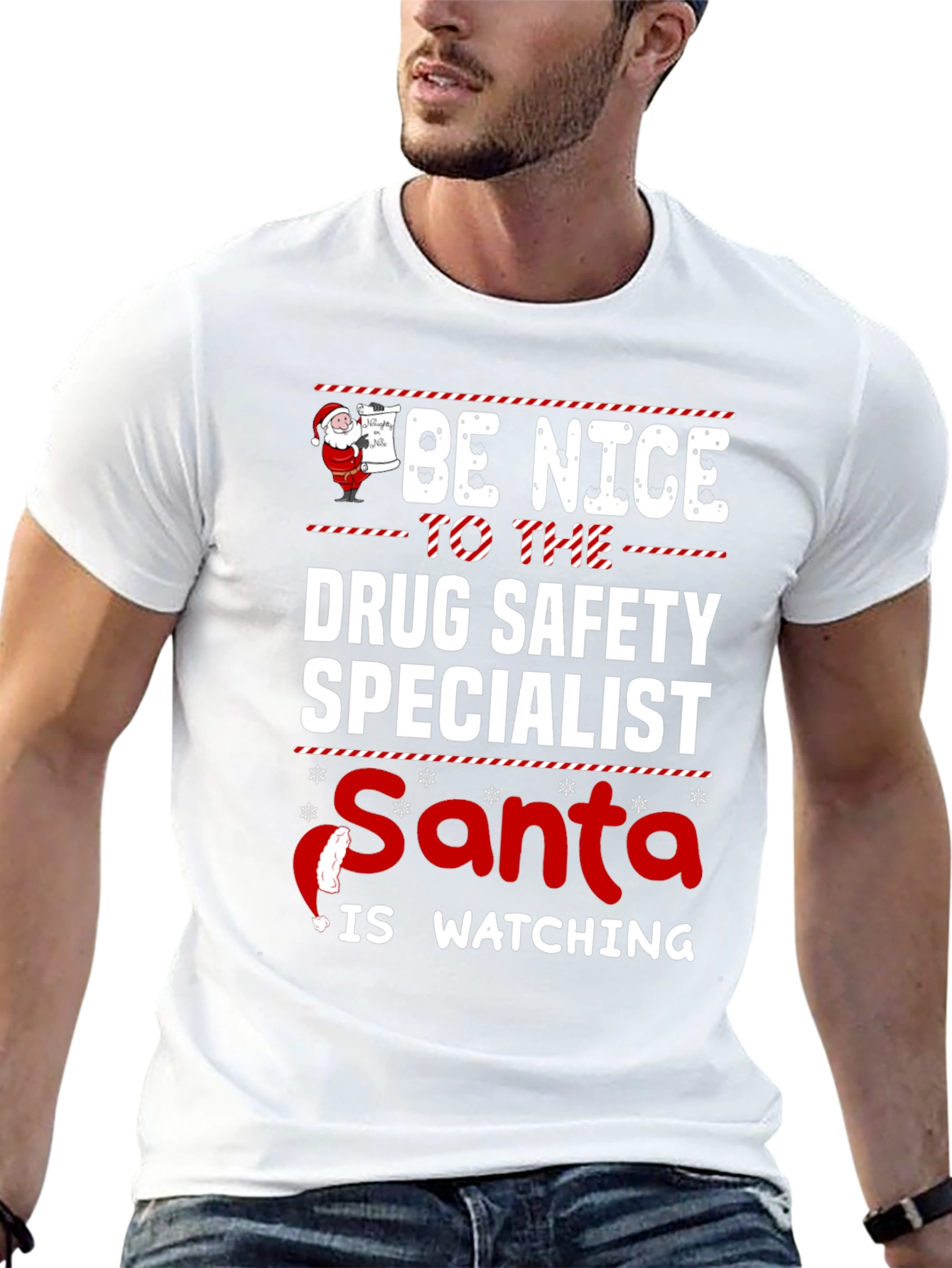 Camiseta Navideña Especialista Seguridad de Drogas