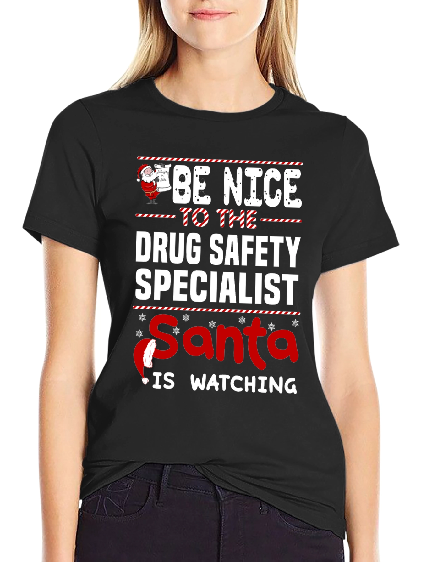 Camiseta Navideña Especialista Seguridad de Drogas