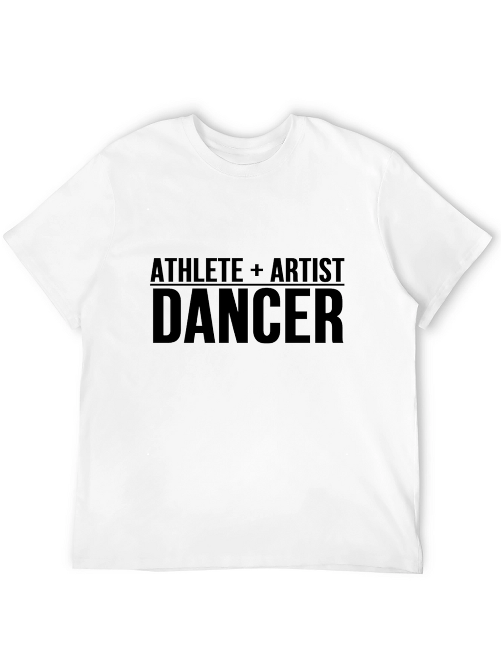 Camiseta Negra Atleta + Artista = Bailarín