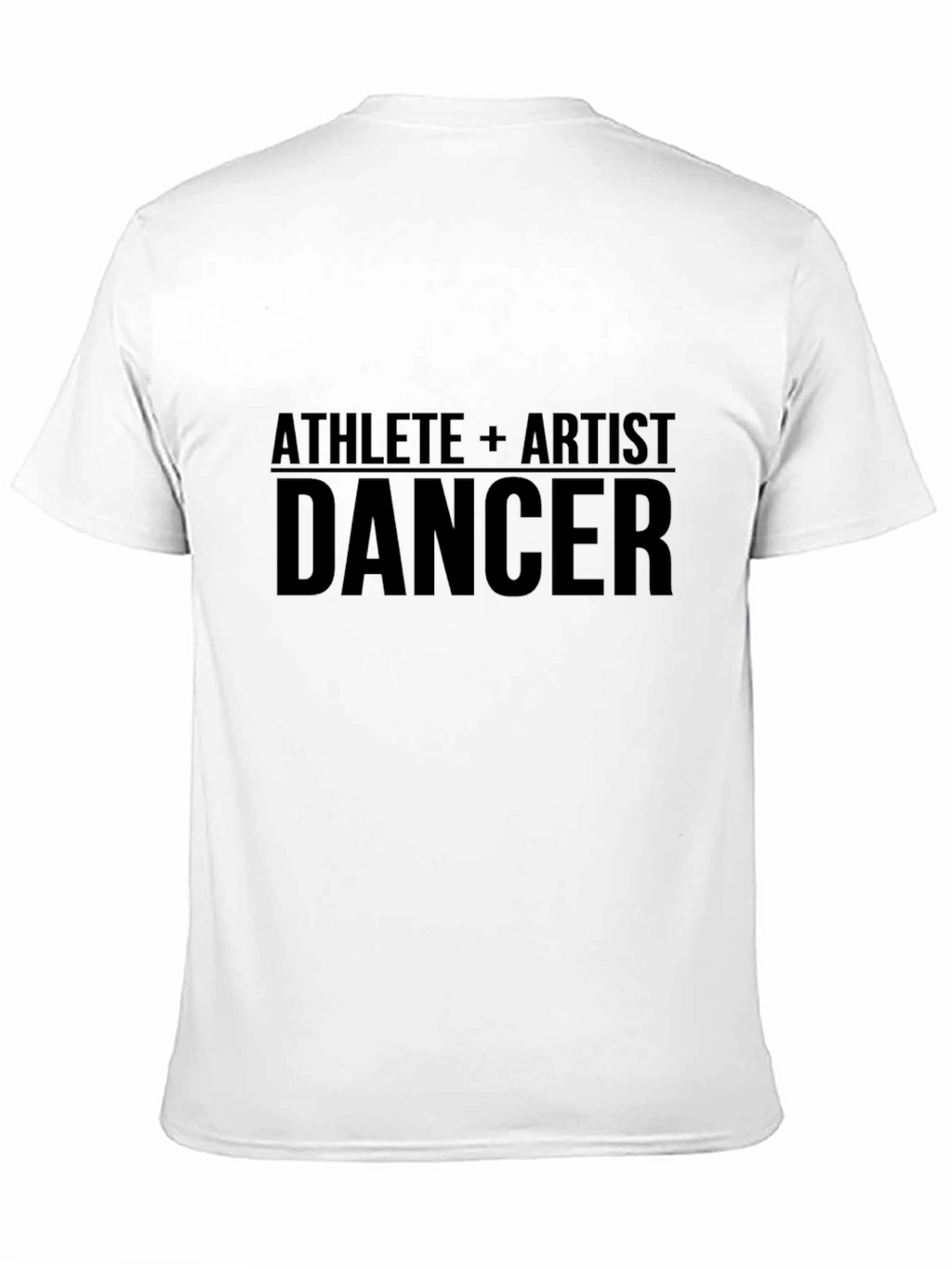 Camiseta Negra Atleta + Artista = Bailarín