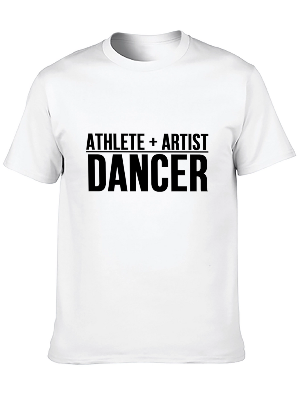 Camiseta Negra Atleta + Artista = Bailarín