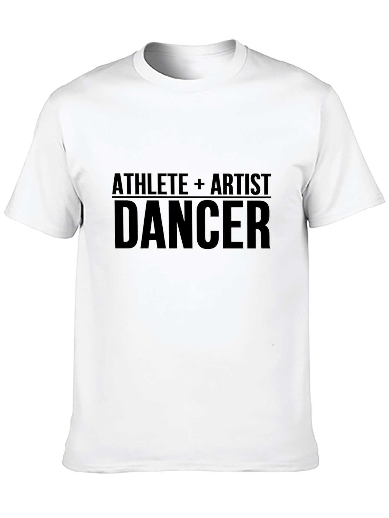 Camiseta Negra Atleta + Artista = Bailarín