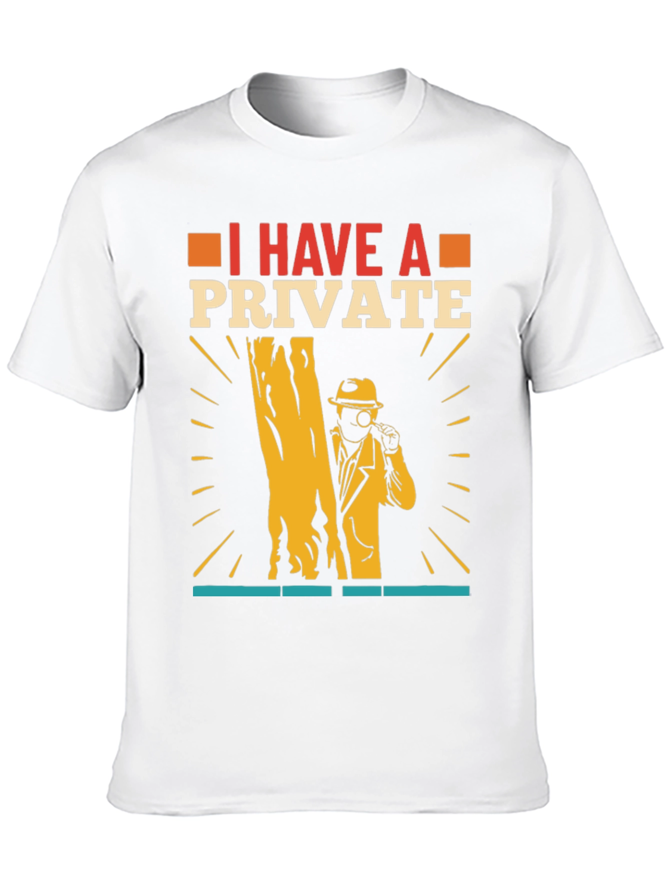 Camiseta Negra con Diseño de Detective Privado