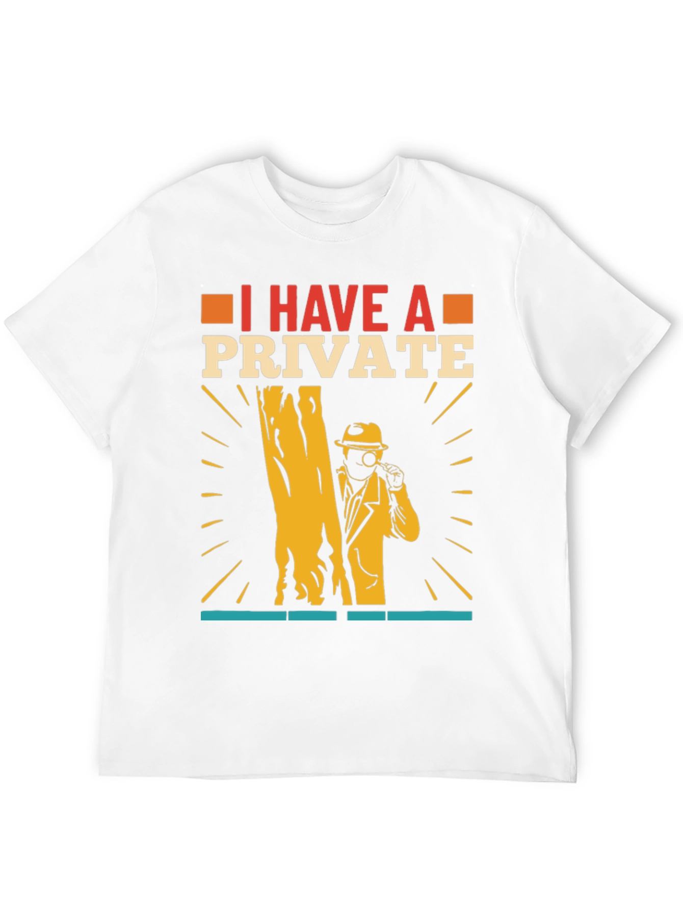 Camiseta Negra con Diseño de Detective Privado