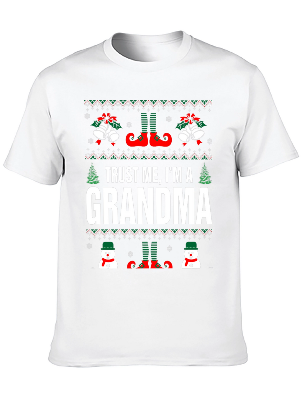 Camiseta Navideña Trust Me Im a Grandma