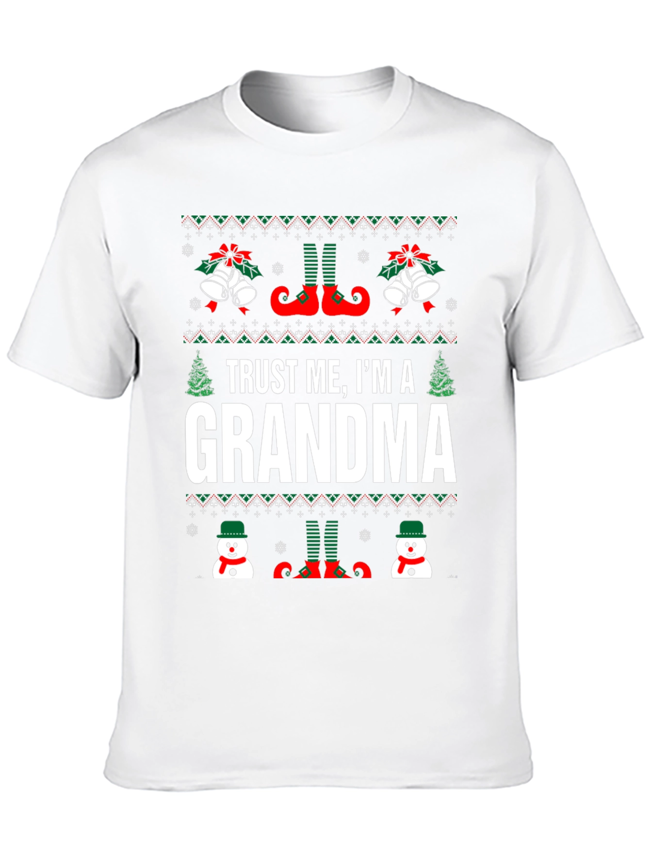 Camiseta Navideña Trust Me Im a Grandma