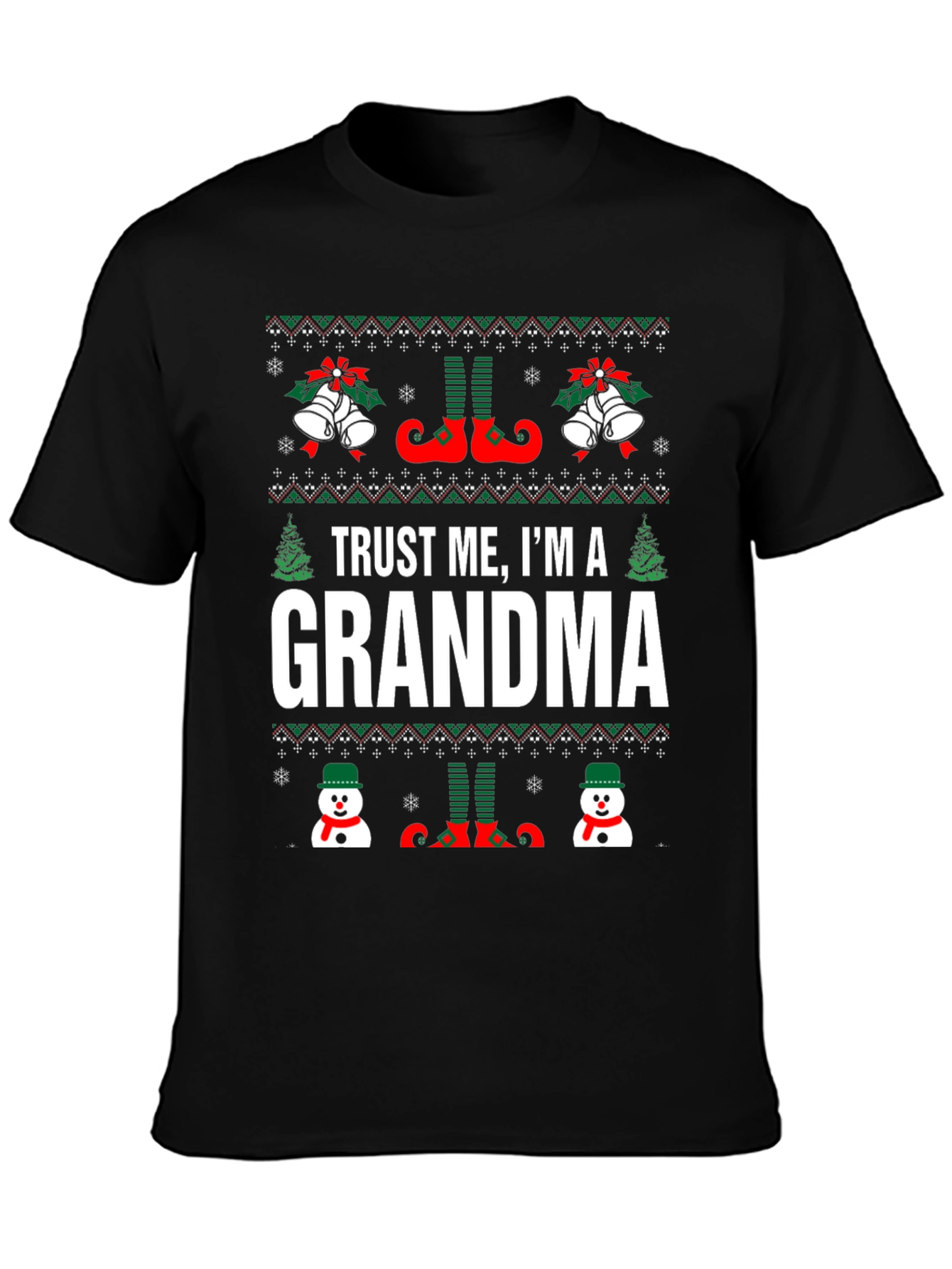 Camiseta Navideña Trust Me Im a Grandma