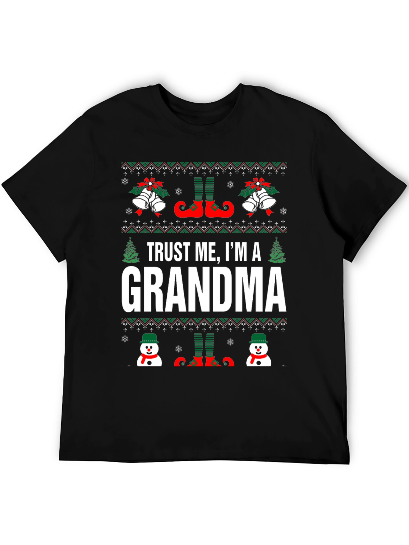 Camiseta Navideña Trust Me Im a Grandma