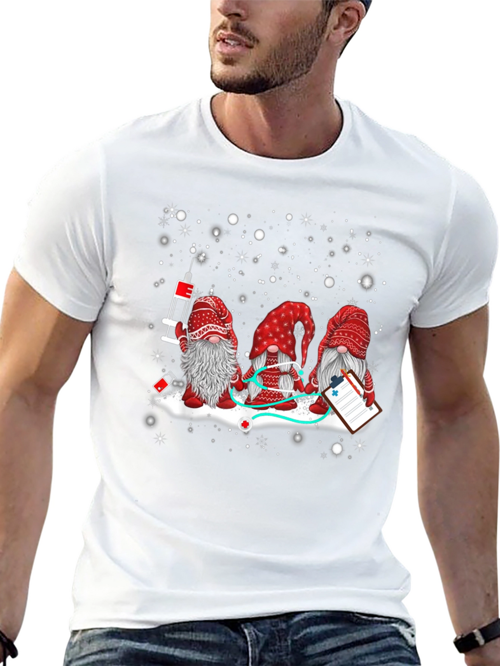 Camiseta Gnomos Enfermeros Navideños