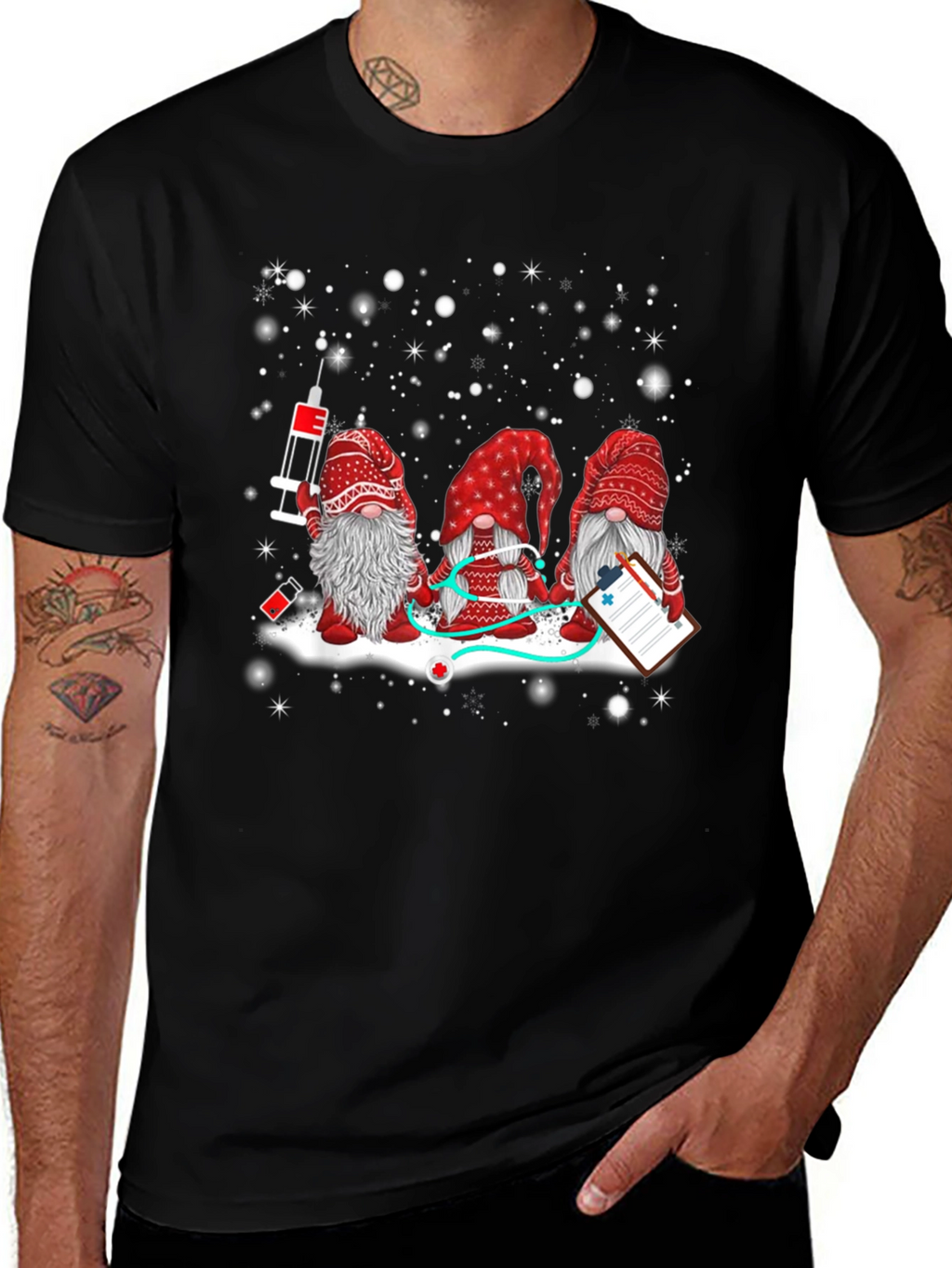 Camiseta Gnomos Enfermeros Navideños