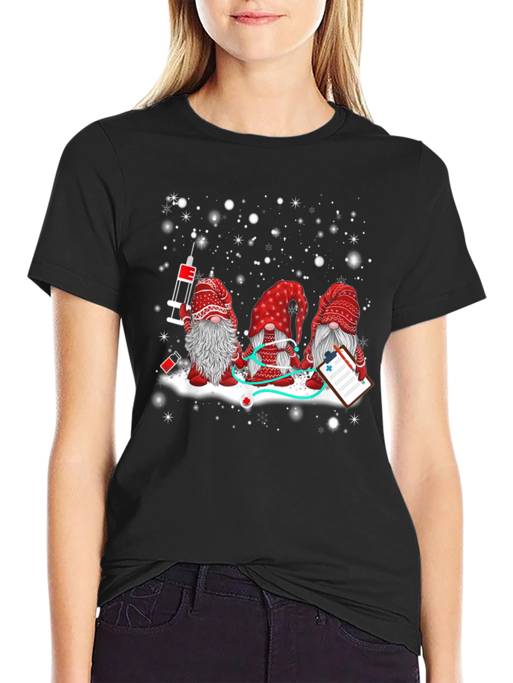 Camiseta Gnomos Enfermeros Navideños