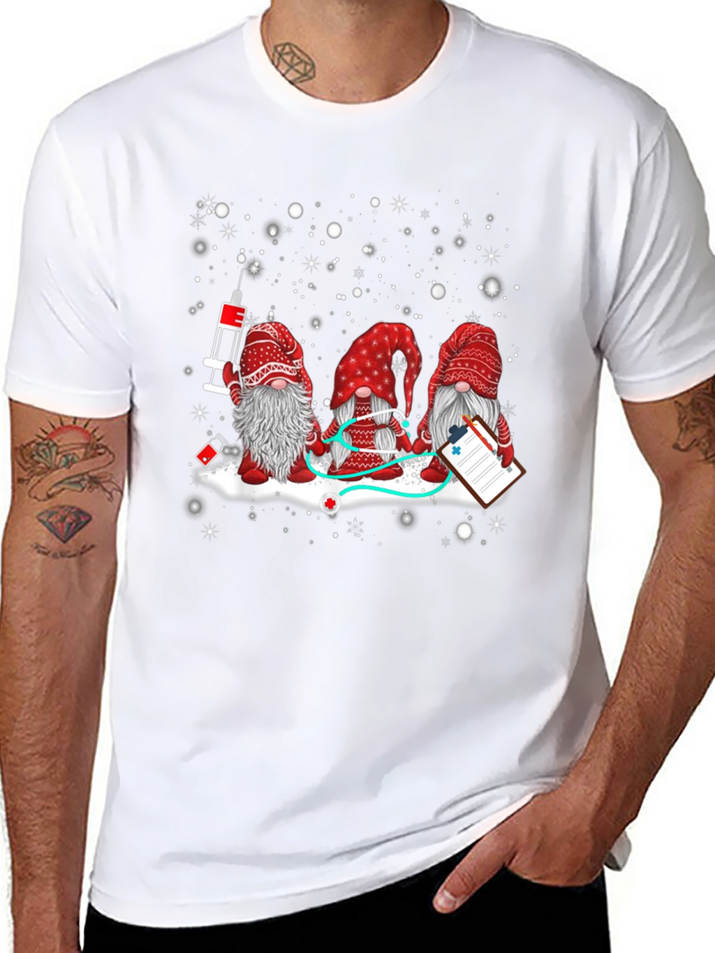 Camiseta Gnomos Enfermeros Navideños